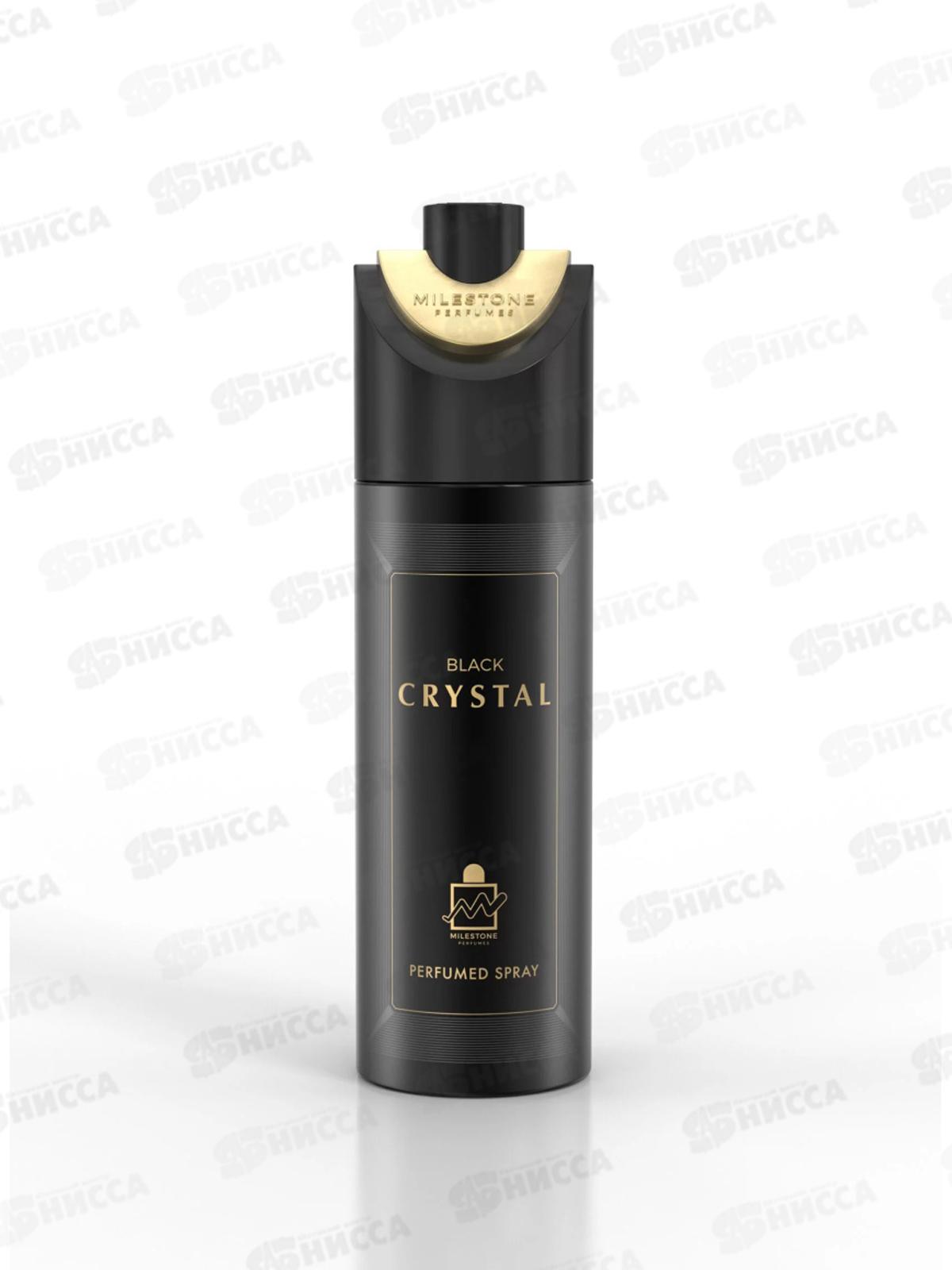 Milestone парфюмированный дезодорант женский Black Cristal 200мл *12