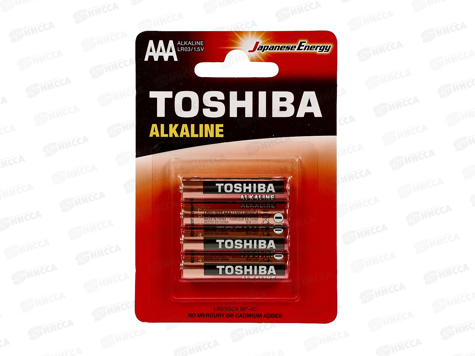 Батарейка ТОШИБА LR03 Red 4/card   *4/48/192