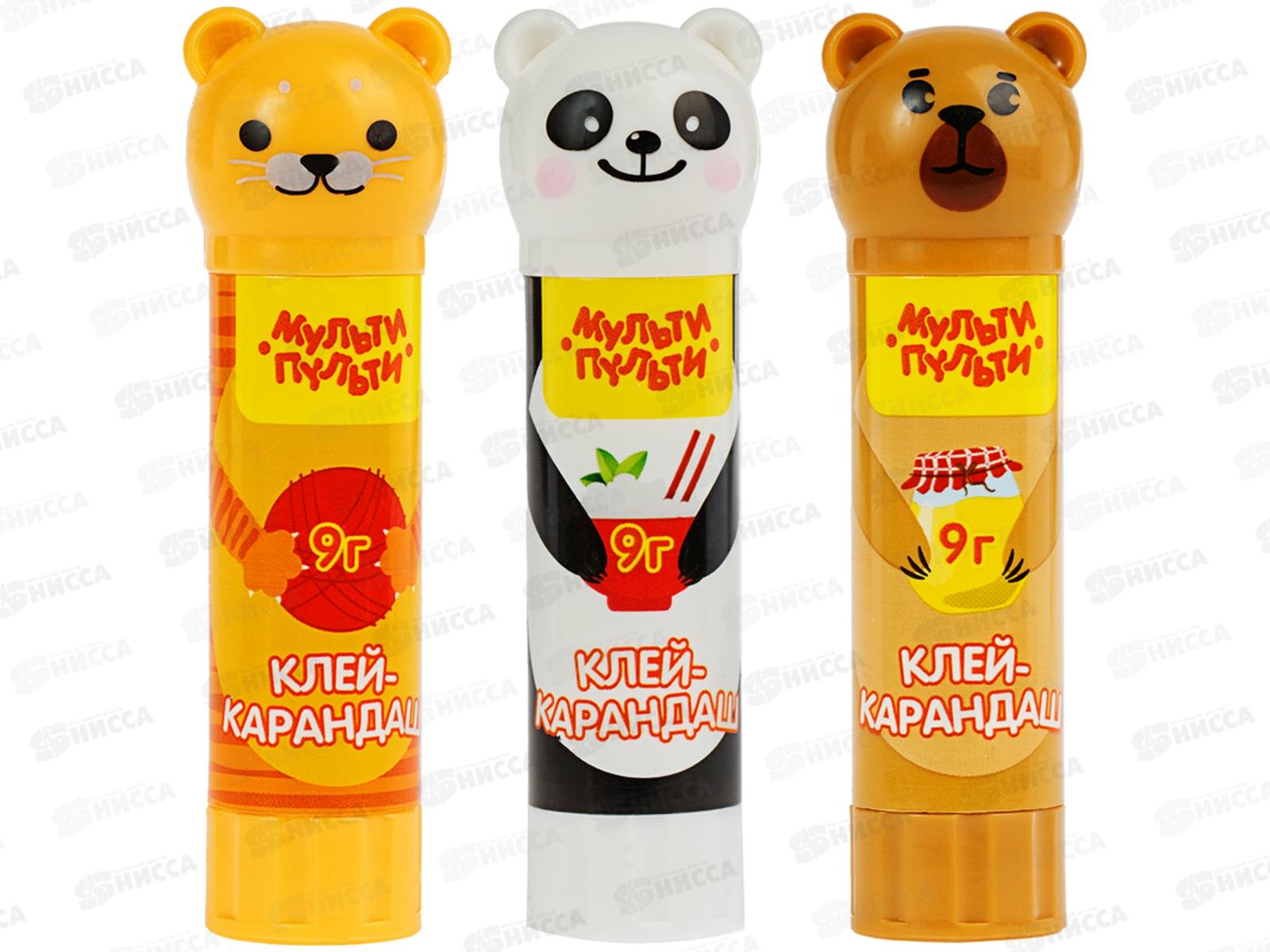 Клей карандаш Мульти-Пульти Зверята,09гр.33742  *24