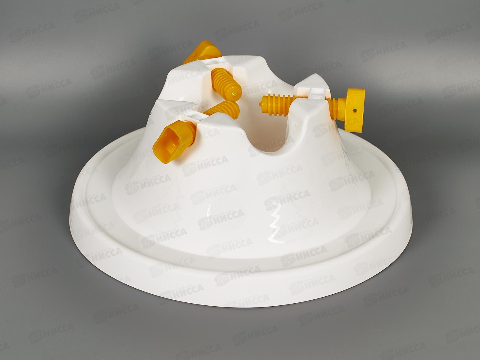 Подставка для ёлки с винтами белая ИНТ