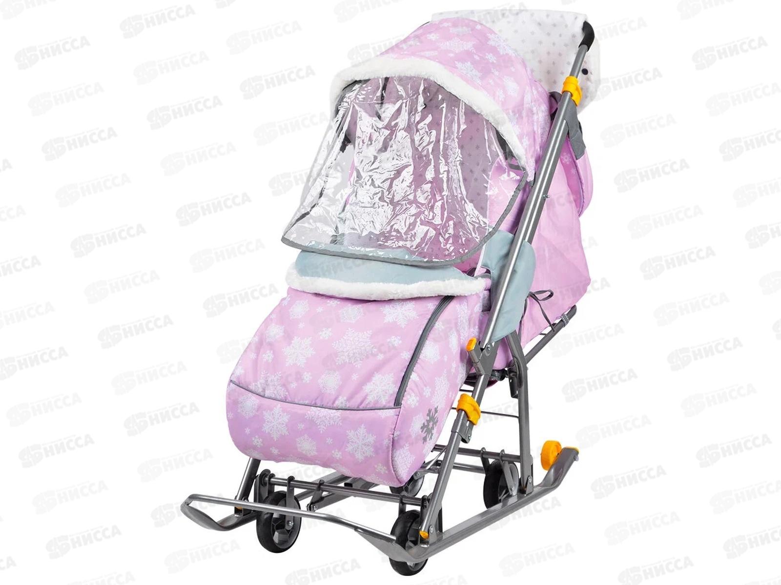 Санки-коляска &quotНаши детки&quot НДТ3 -1К/СН снежинки *2