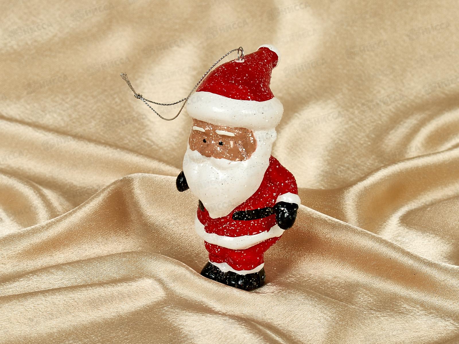 Елочная игрушка Дедушка Мороз 7,5*11,5см 107-6074