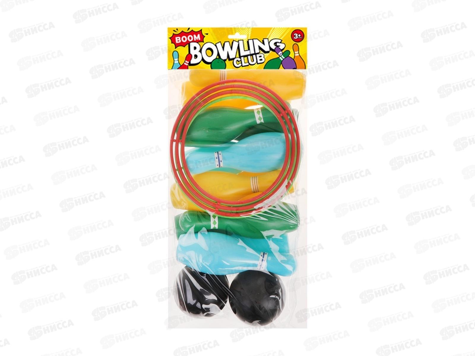 Кольцеброс и кегли 12шт, шары 2шт, кольца 2шт, HD512-6, 653266 пакет