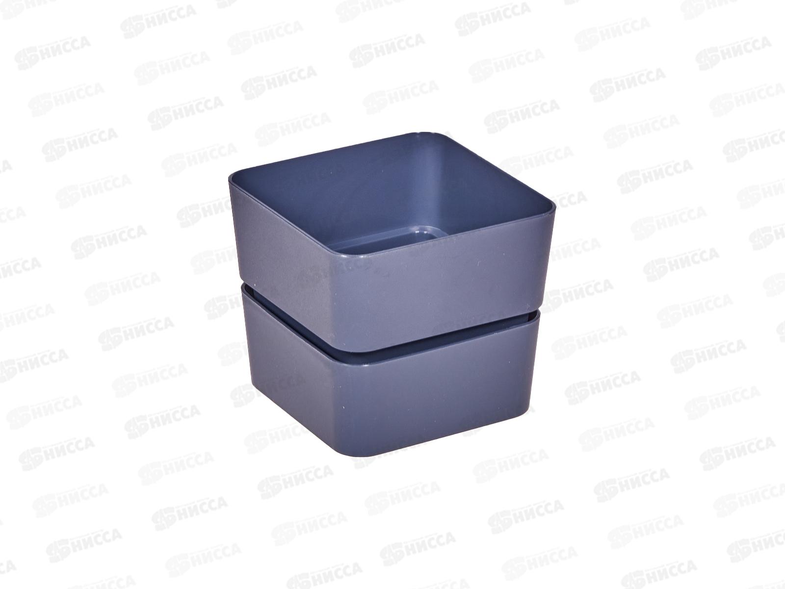 Кашпо &quotФиори&quot 0,45л Антрацит КШ-0515 *24