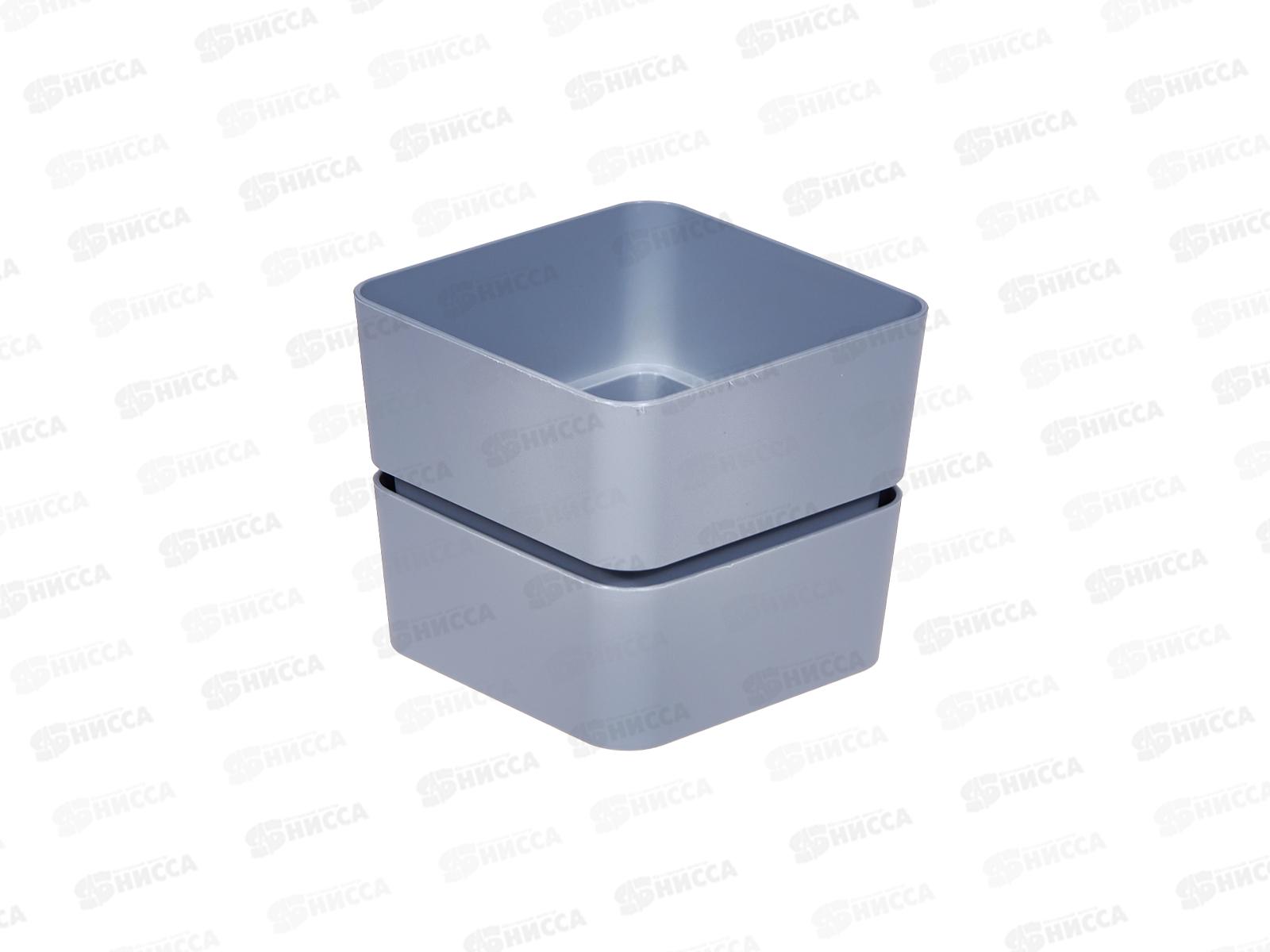 Кашпо &quotФиори&quot 0,45л Серый жемчуг КШ-0514 *24