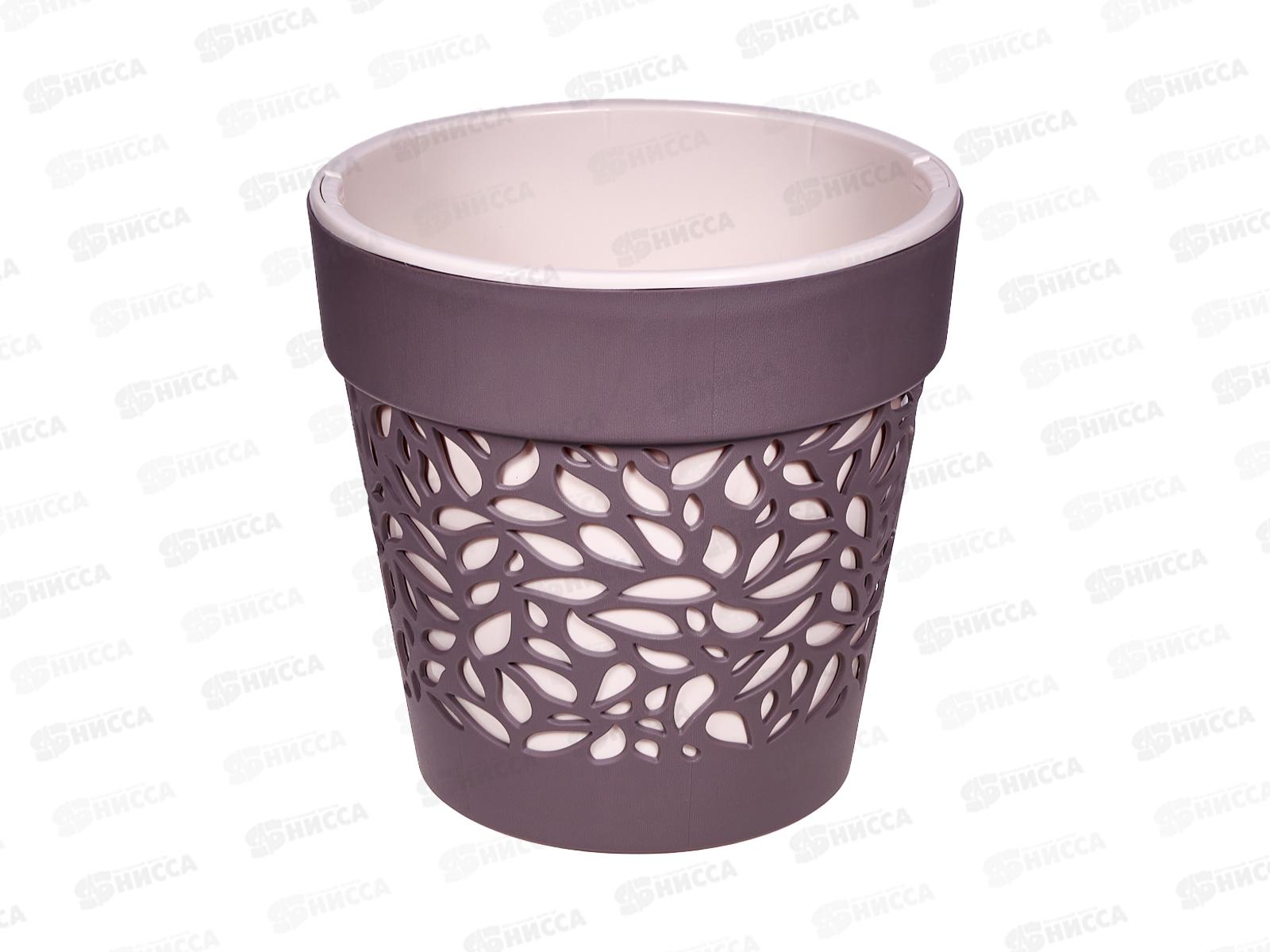 Кашпо &quotБлоссом&quot 8,3л Мокачино/Пудра КШ-0507 *6