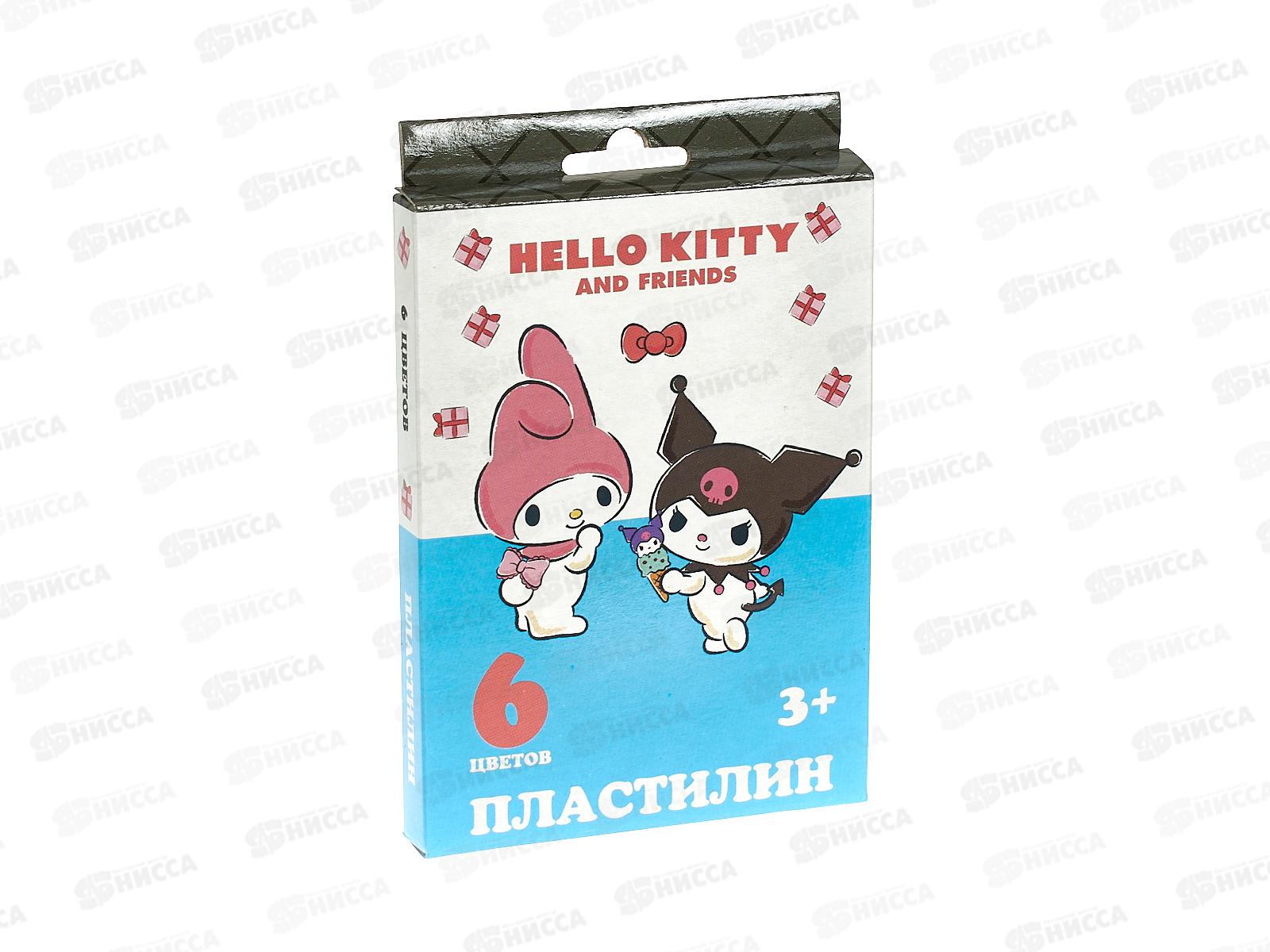 Пластилин  6цветов 120г CENTRUM Hello kitty&friends 71956