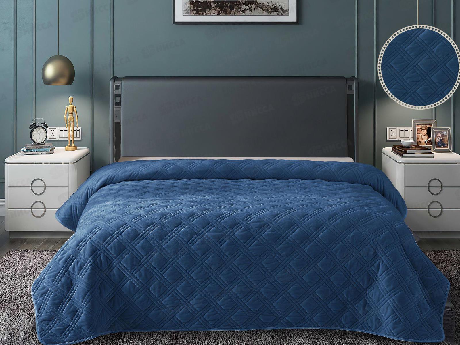 Покрывало велюр Luxori 220*240 QV Indigo 19-4118