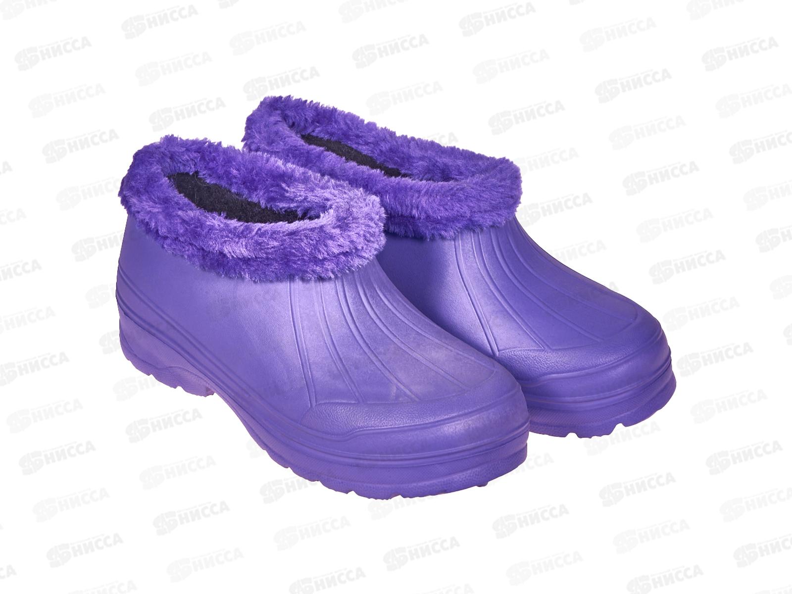 Галоши женские меховые L-413-2 чулок ассорти р.37