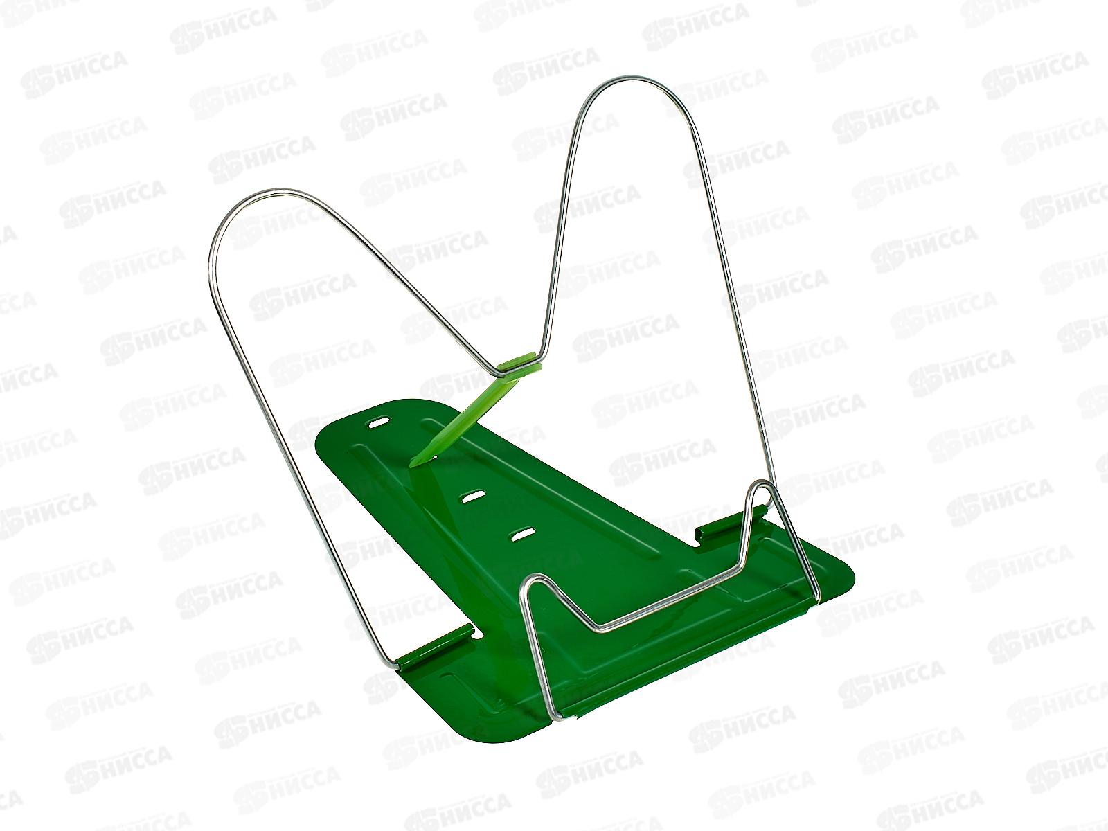 Подставка д/книг СТАММ метал., ,зелен., ПКМ-31192*15