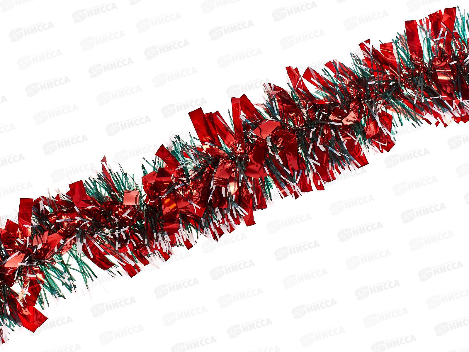 Мишура "Сказочные переливы" 2м 9см красный 215-659