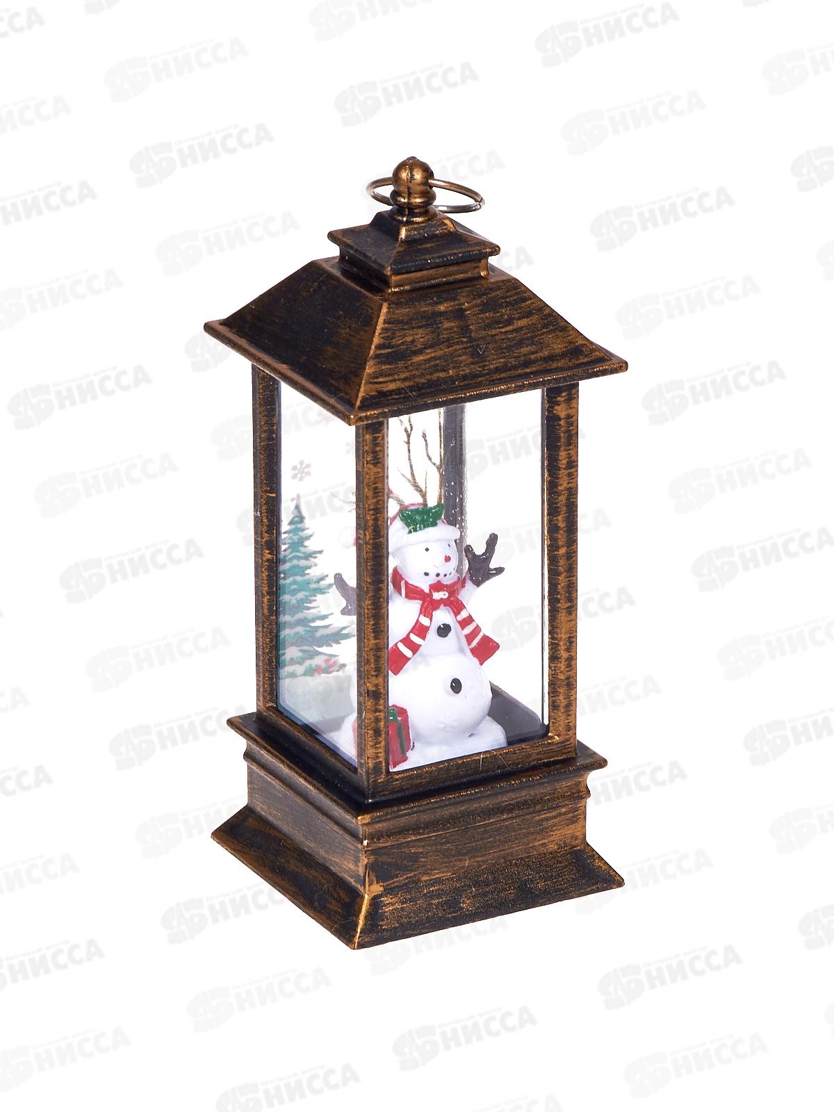 Сувенир &quotСнеговик-Зимняя история&quot с подсветкой 196-0780