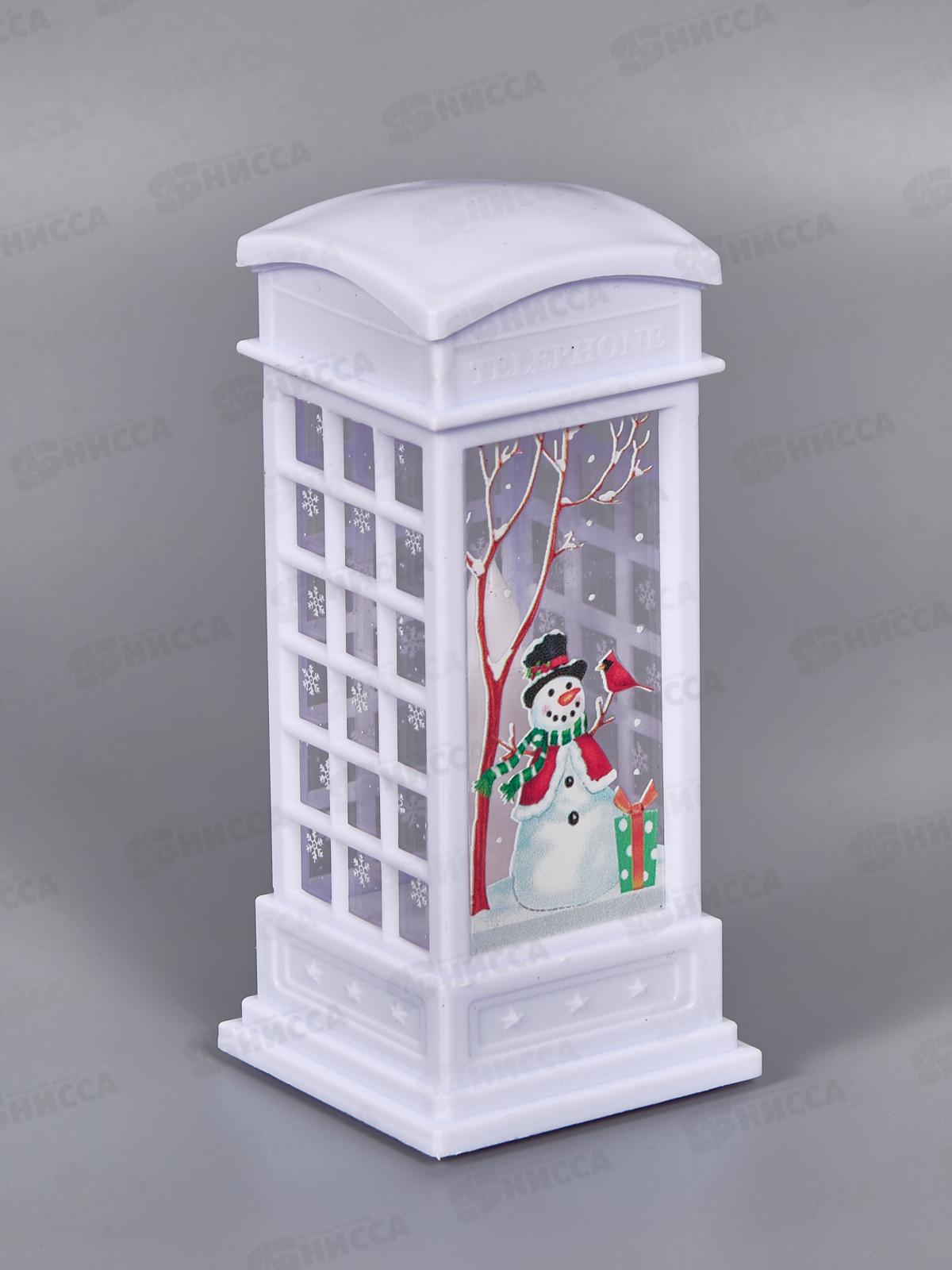 Сувенир &quotТелефонная будка&quot 5,2*11,5см белый 196-0775