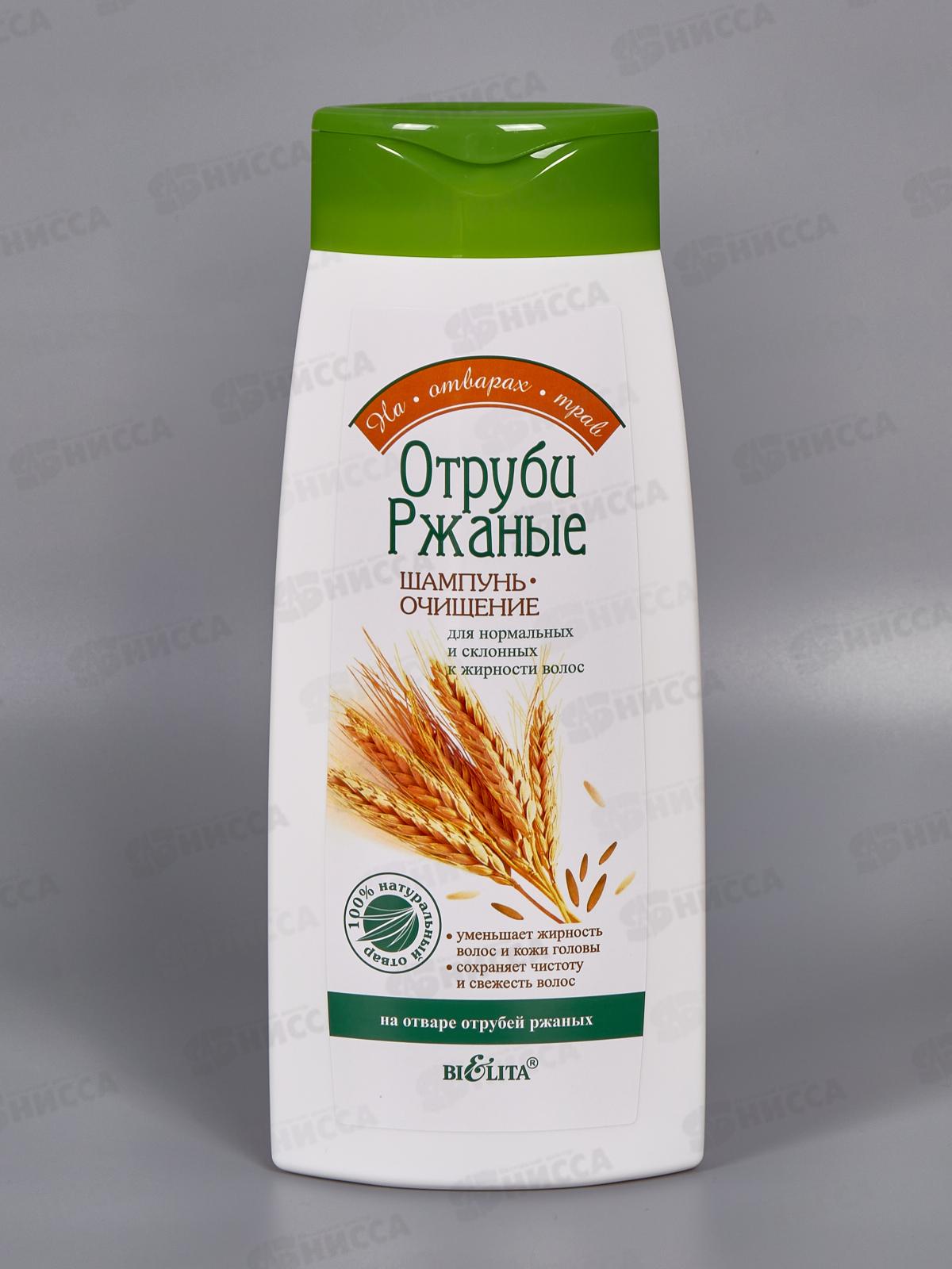 На отварах Трав Шампунь-уход для волос Отруби ржаные 480мл *15