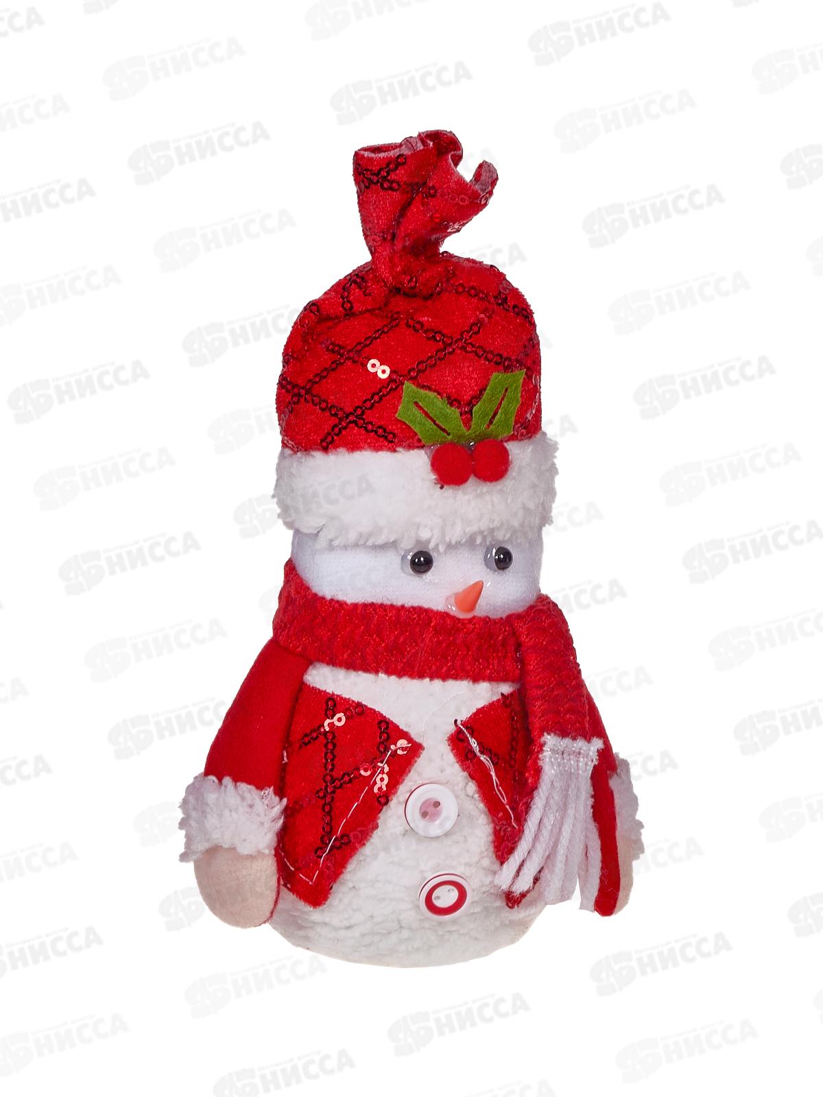 Сувенир &quotНовогодняя радость Снеговичок&quot 12*19*6,5см с подс 700-0447