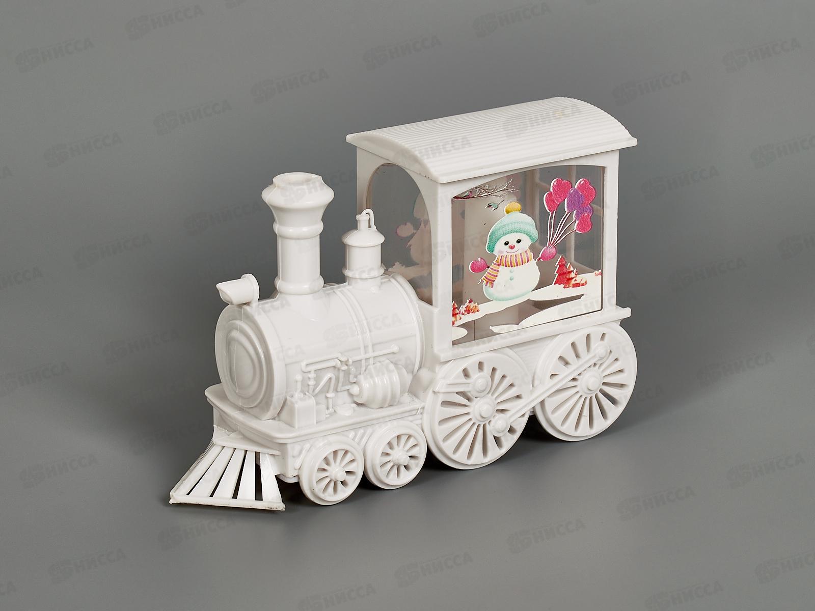 Сувенир &quotВолшебный паровозик&quot 8*5*14см белый с подсв 700-0685