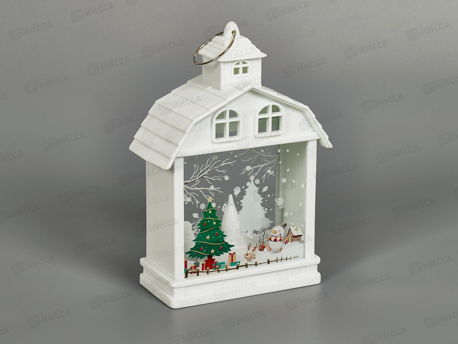 Сувенир &quotСказочный вечер&quot 9*14см белый с подсв 700-0662