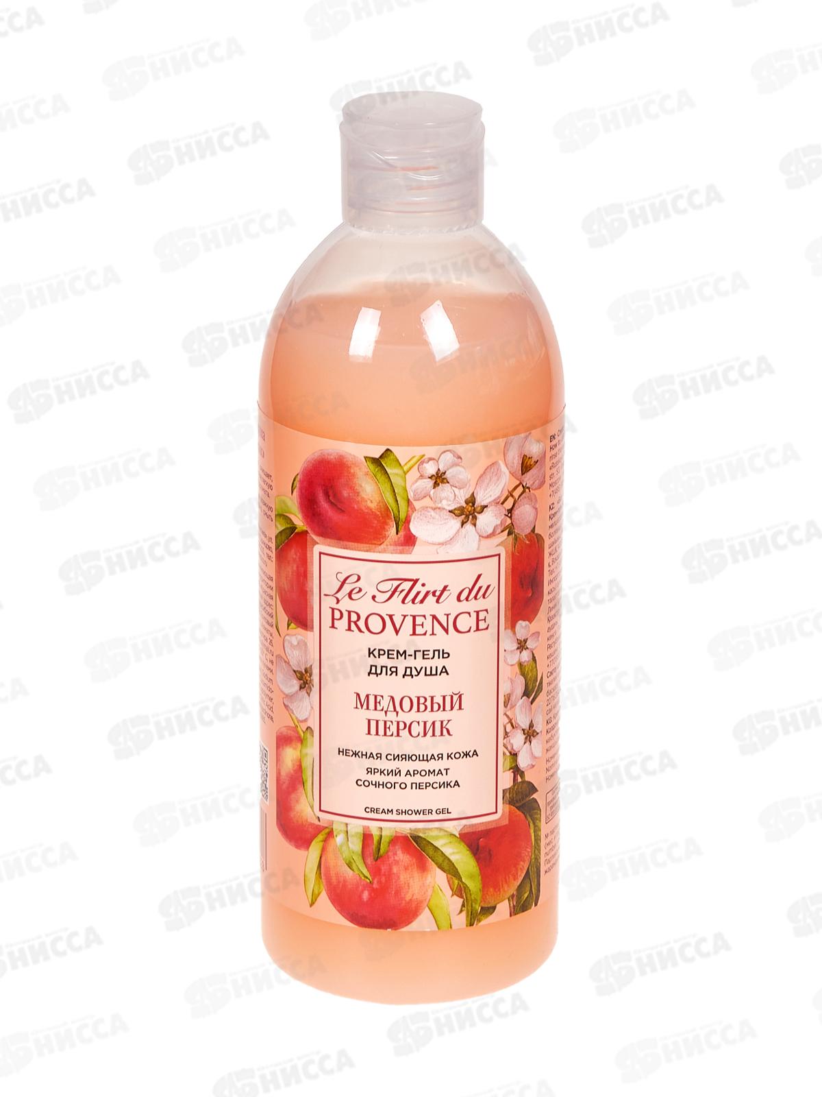 Лё Флир крем-гель для душа Медовый персик 500мл *12