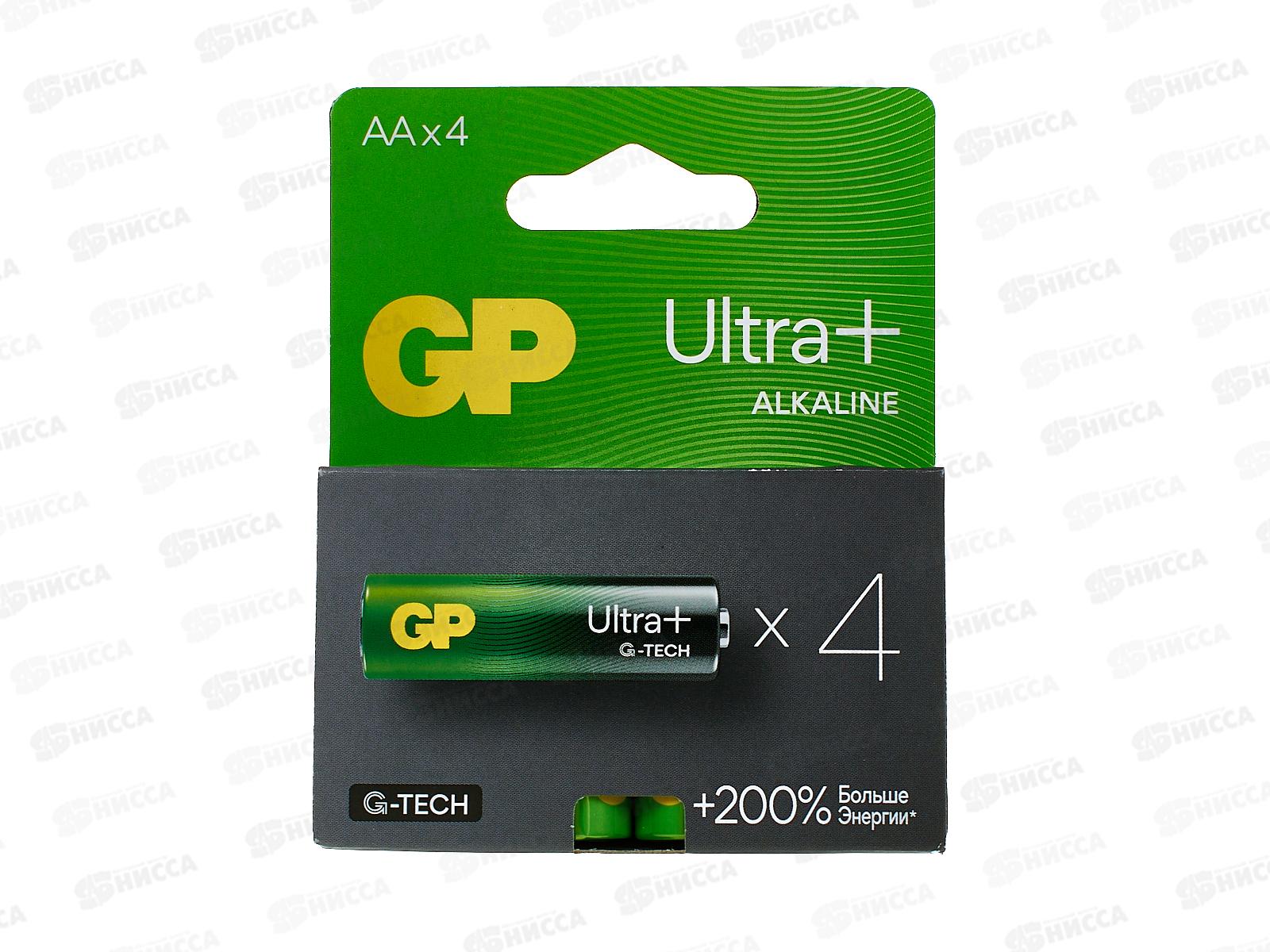 Батарейка ДЖИ-ПИ LR6 Ultra+ G-TECH, 4BL *4/40/320