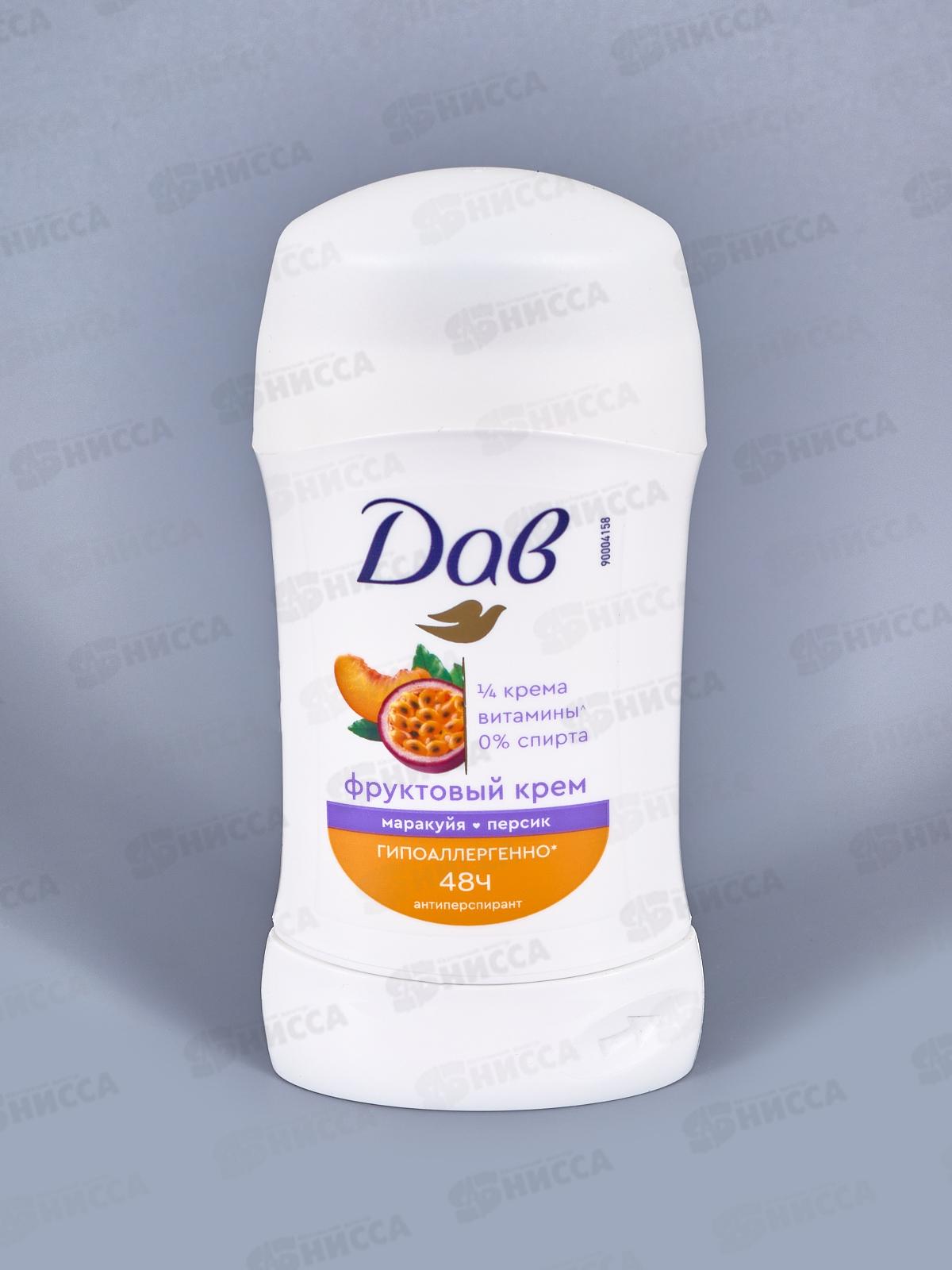 ДАВ дезодорант Маракуйя Персик стик 40мл *6/30