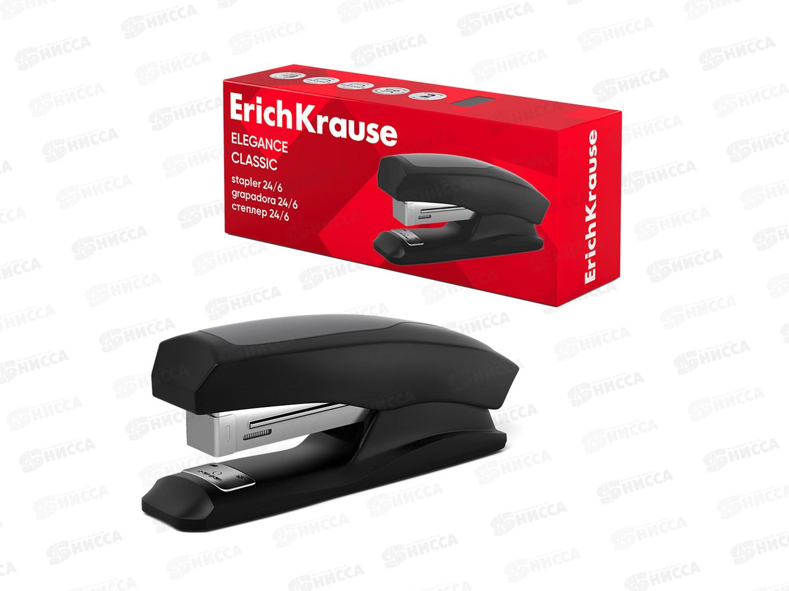 Степлер №24/6 EK 2241, черный, до 30л *12