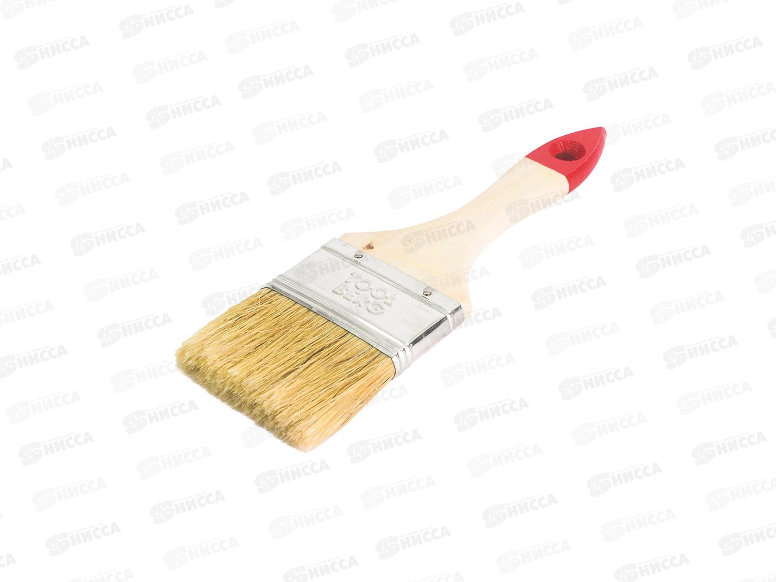 Кисть плоская &quotКлассик-Стандарт&quot нат.щет дер.ручка 63мм  0111114  *12