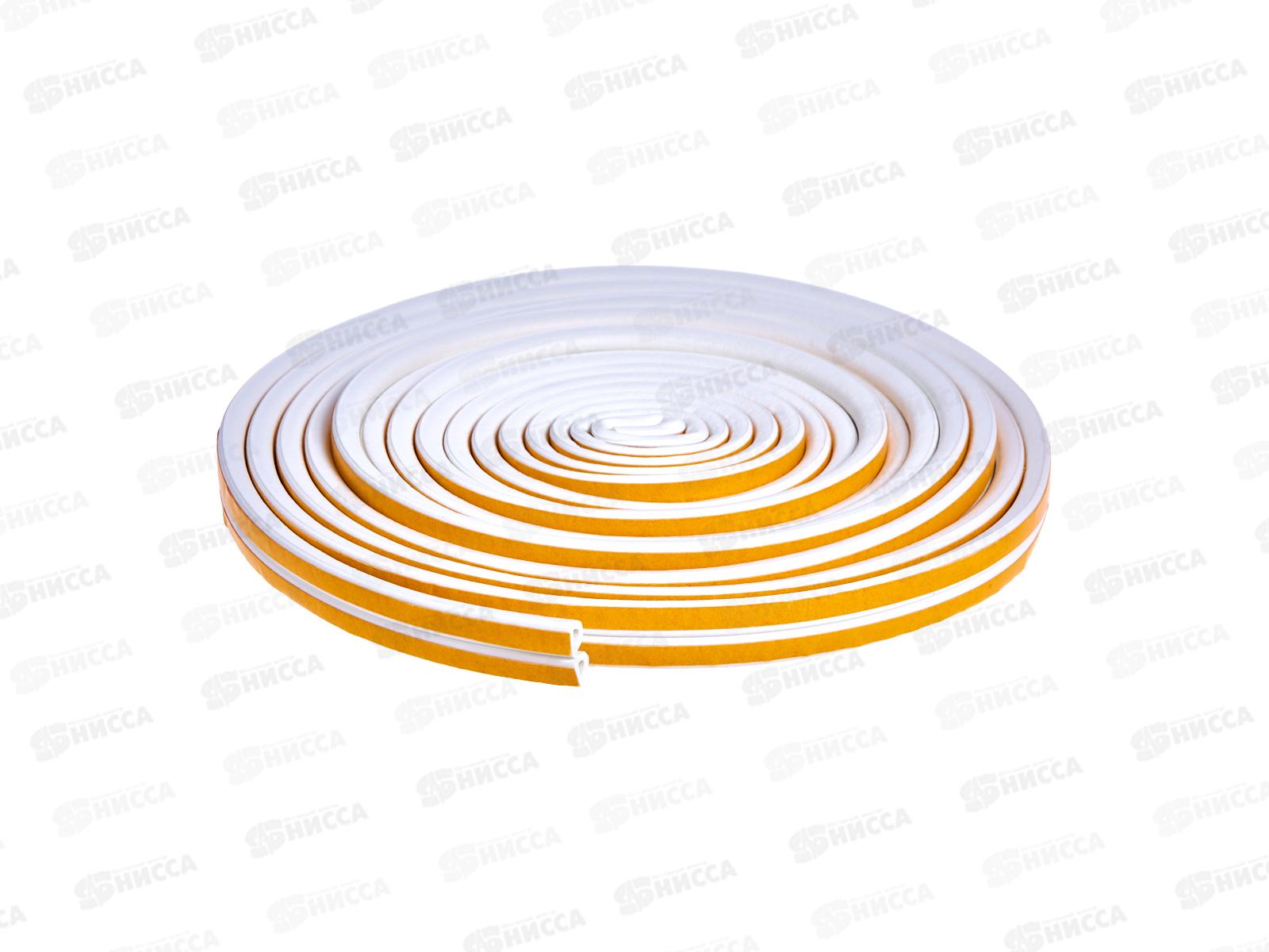 Уплотнитель самоклеящийся PRAKTISCHE 9х8мм D- 12м (бел) У0085