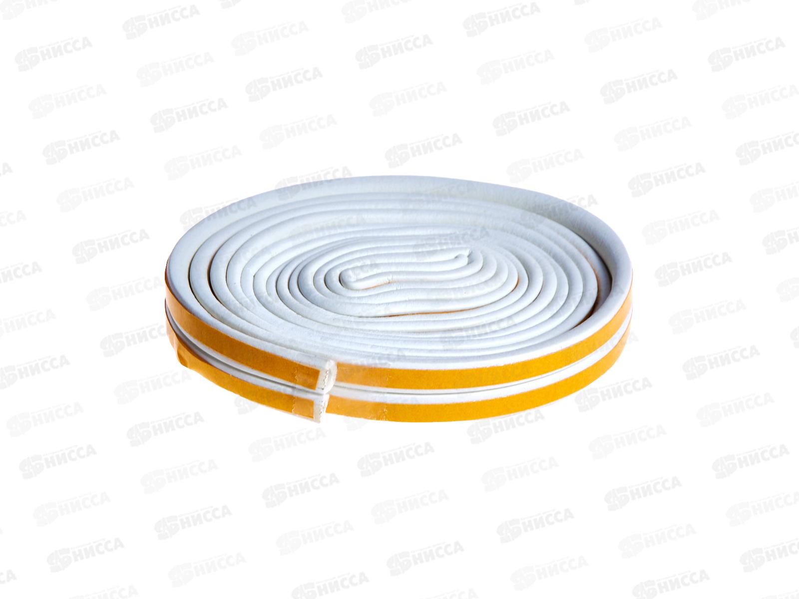 Уплотнитель самоклеящийся PRAKTISCHE 9х6,5мм D-6м (бел) У0202