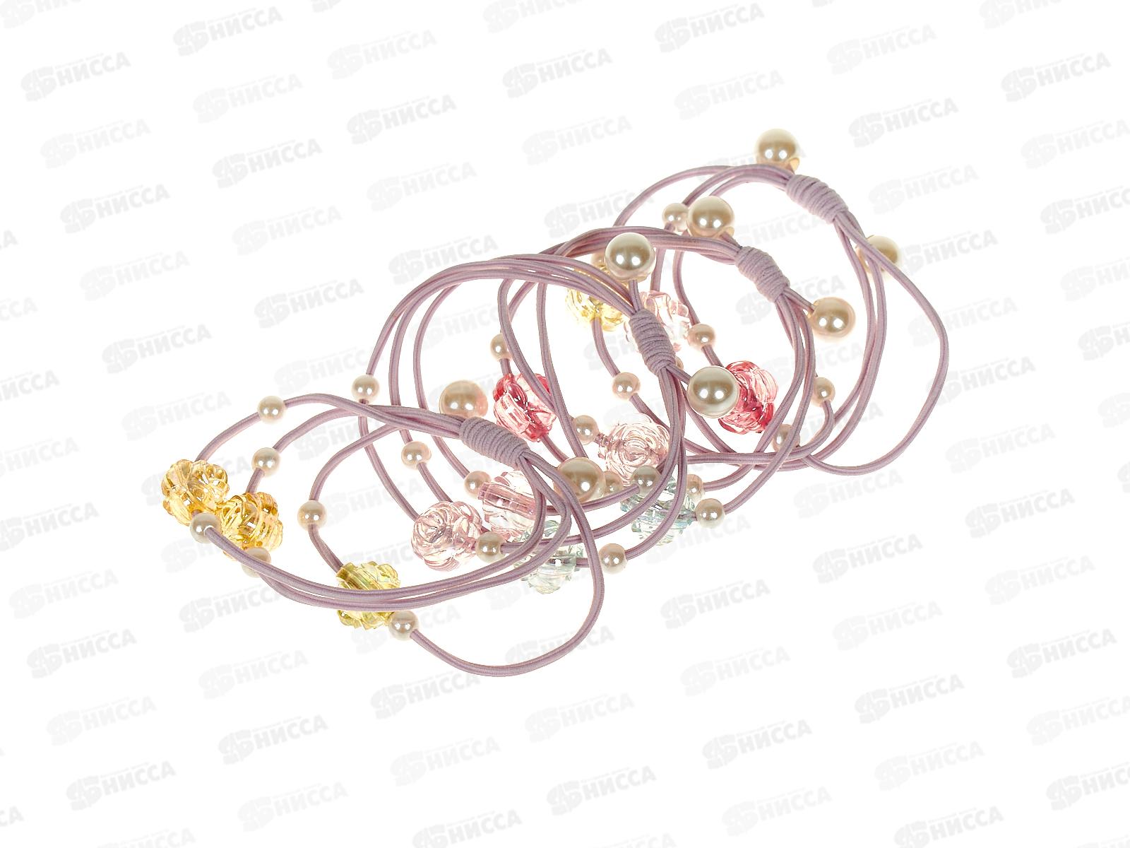 Резинка  для волос 4х штучная Микс 6цв 234-103 *12  Б