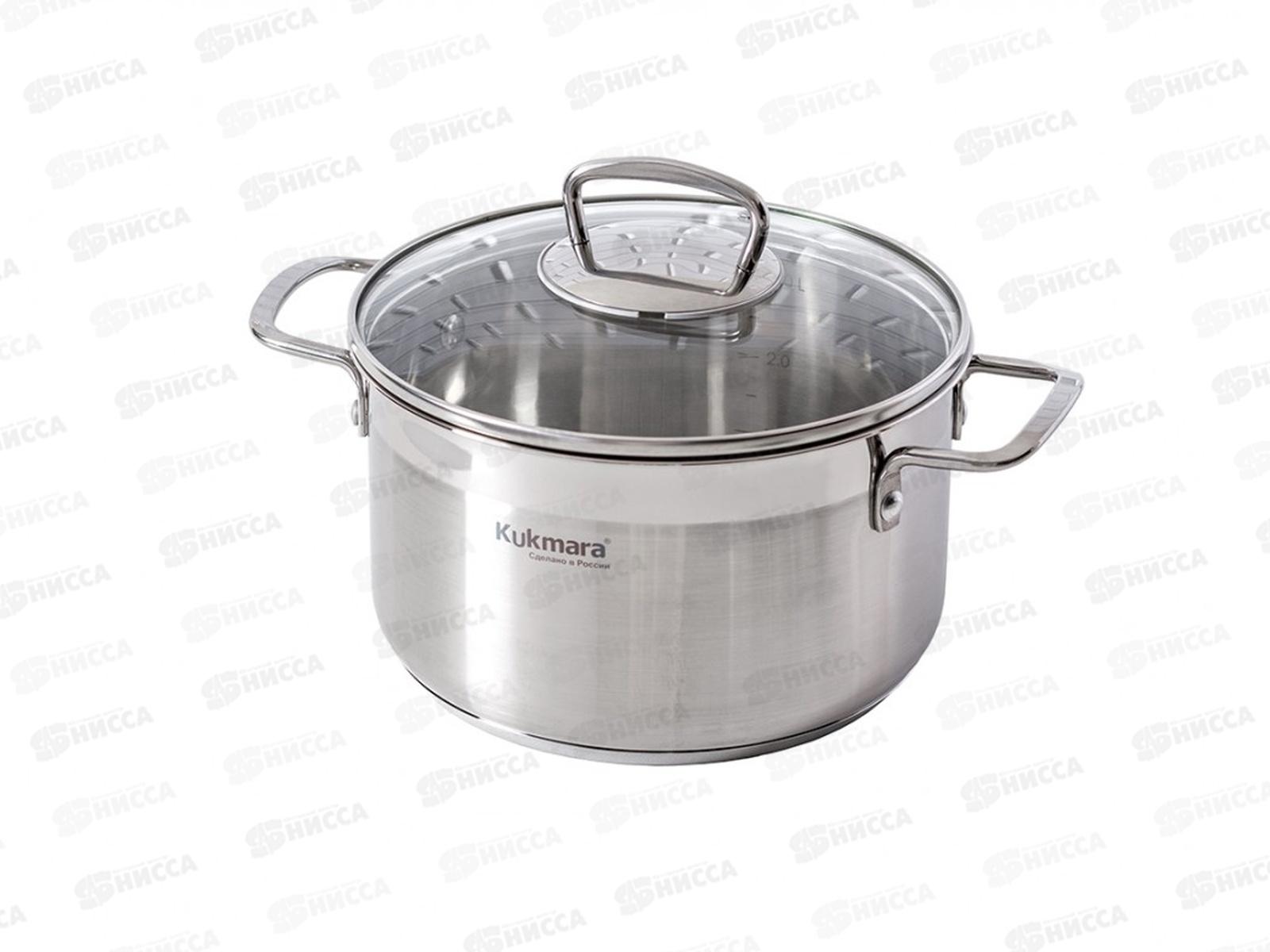 Кастрюля 3,5л &quotORION" д.20см со стеклянной крышкой, ORN-CA3520G