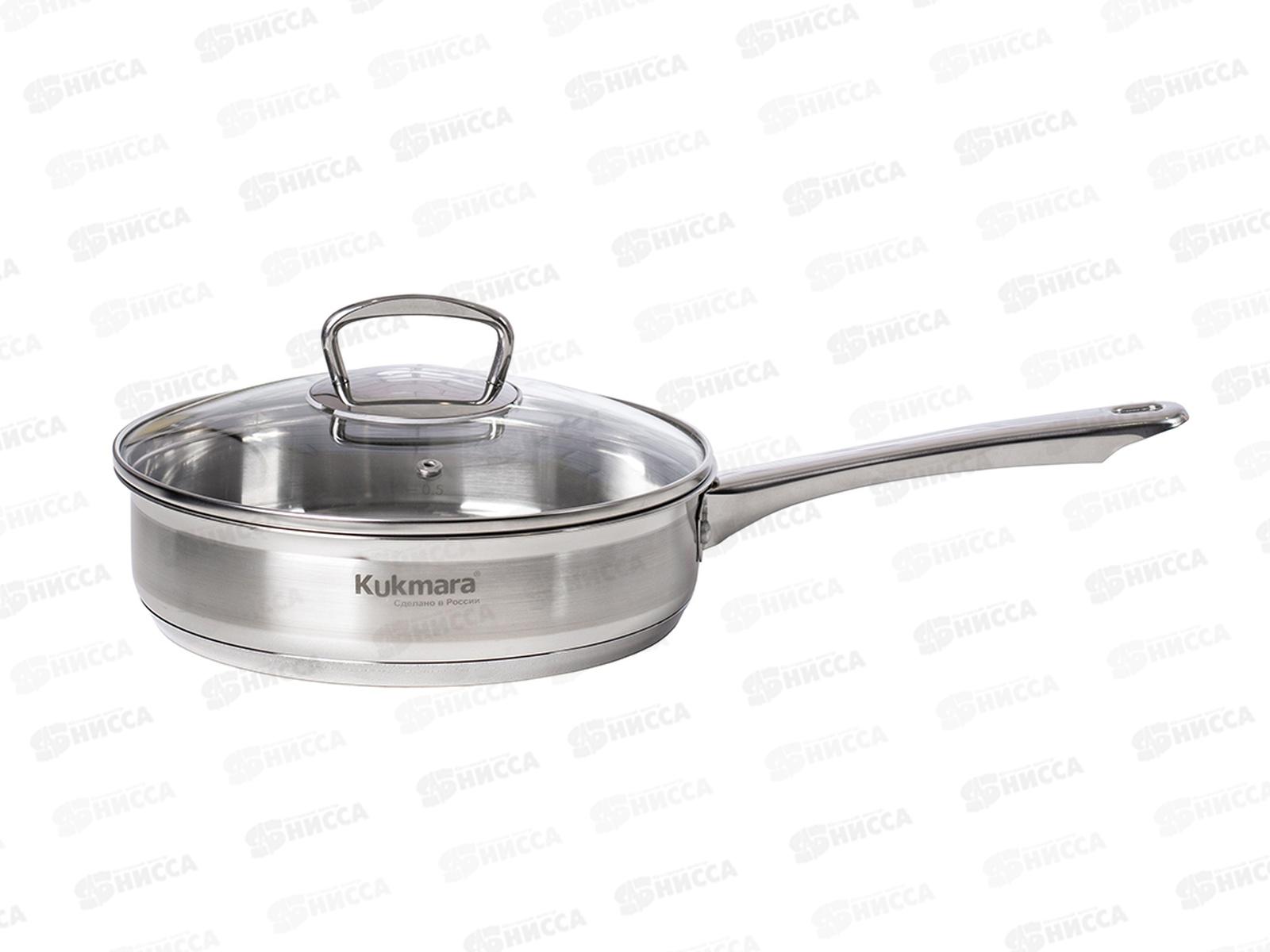 Сковорода &quotORION&quot 1,7л, д.22см, со стеклянной крышкой, ORN-FP1722G