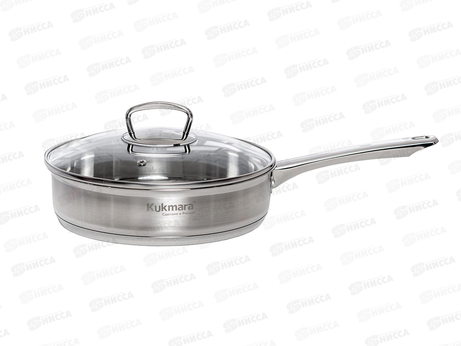 Сковорода &quotORION&quot 2,2л, д.24см, со стеклянной крышкой, ORN-FP2224G