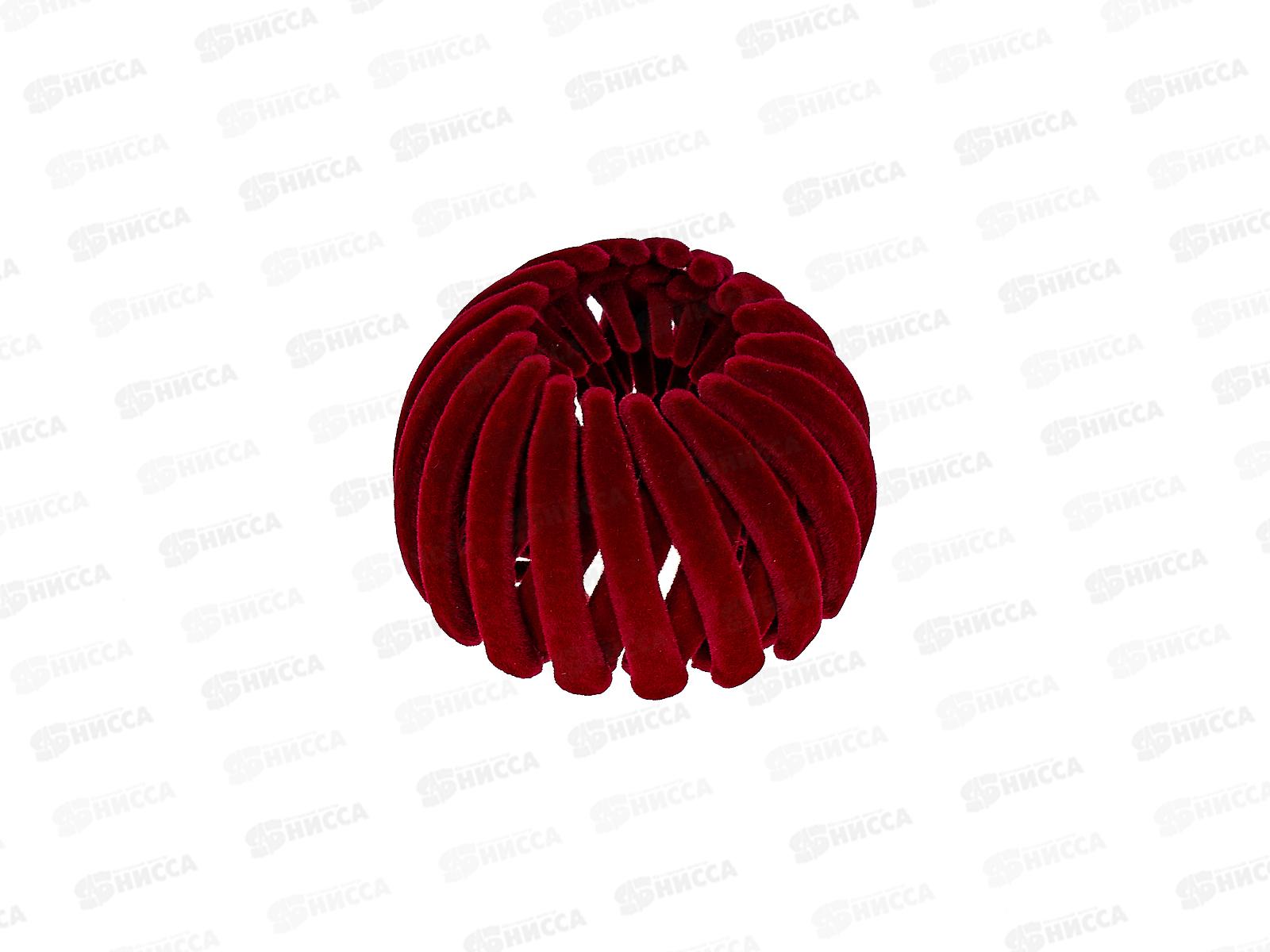 Сетка-краб пластиковая  для волос 5см под бархат цветная №321