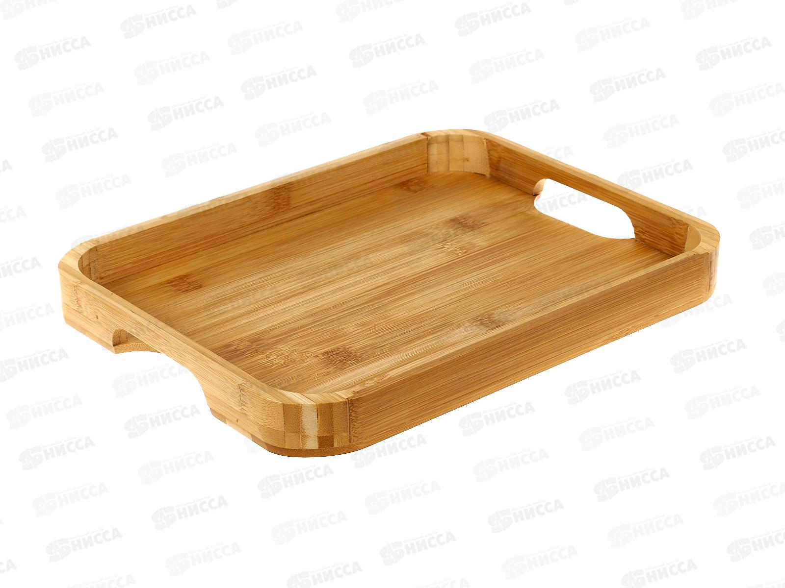Поднос 30*23*2,8см бамбук №2, КТ-ПД-02
