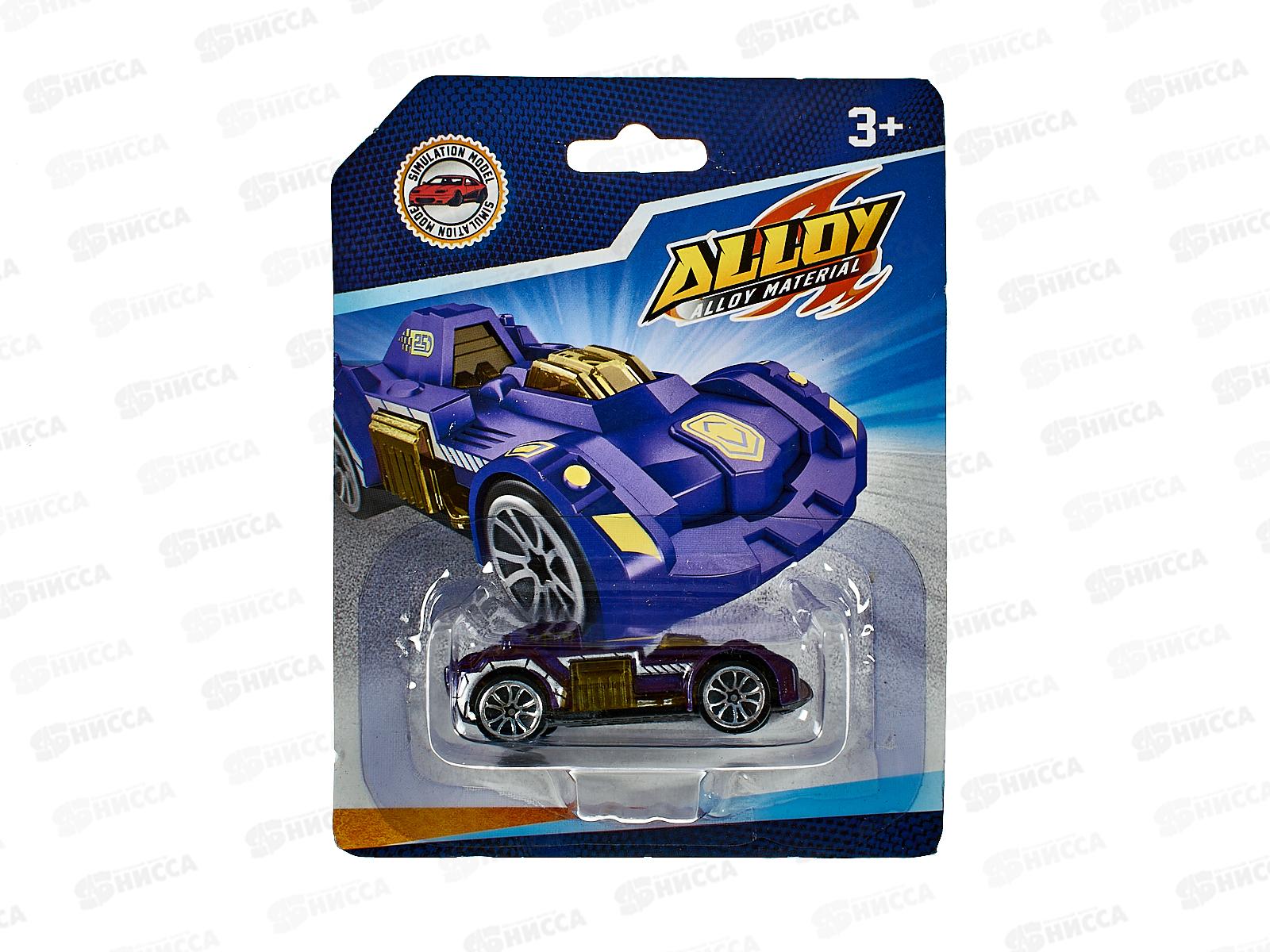 Машинка металл. 2851679, 4 цвета в ассортименте, на блистере