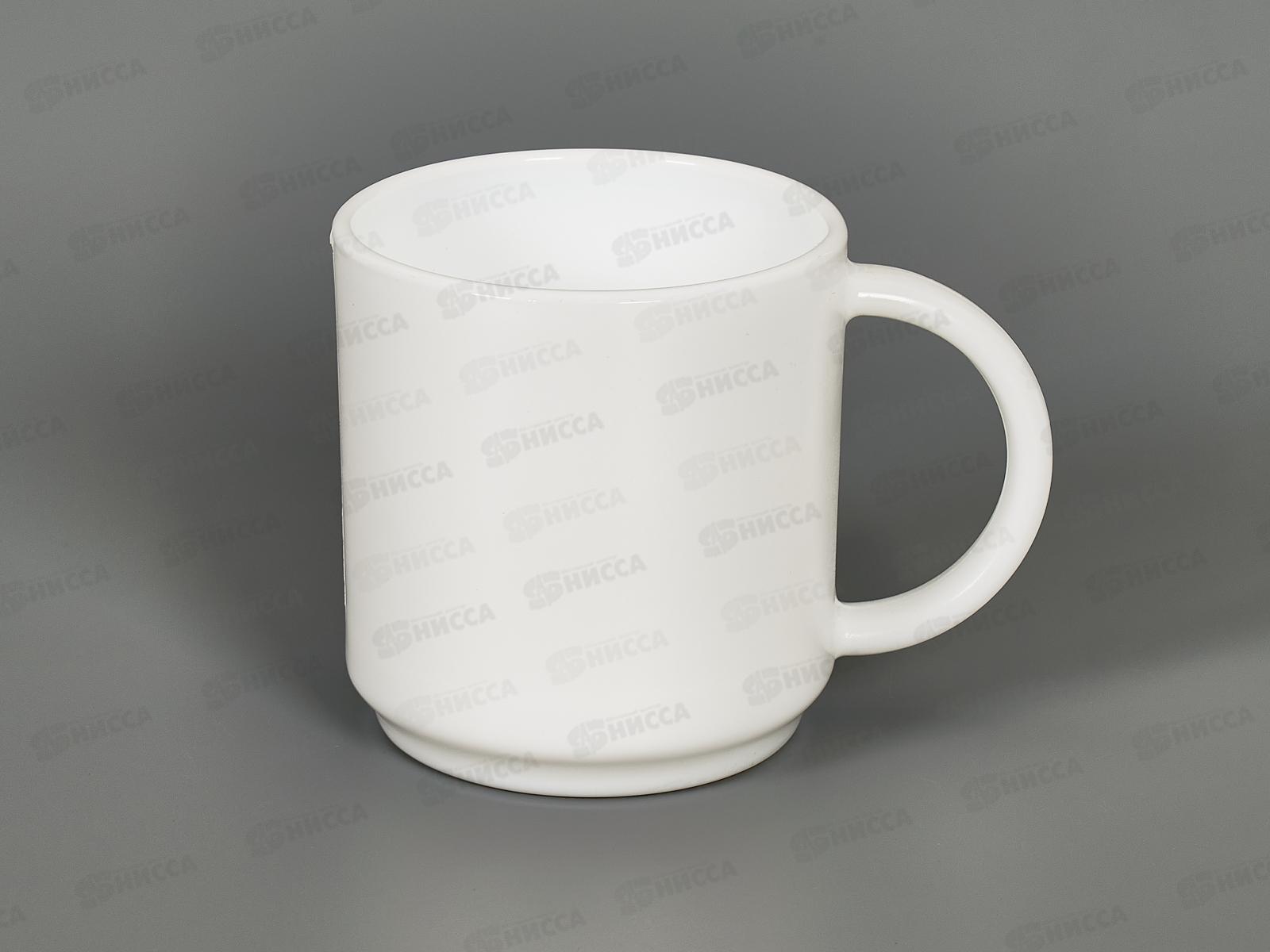 Кружка 300мл белая гладкая 2216 *6/48