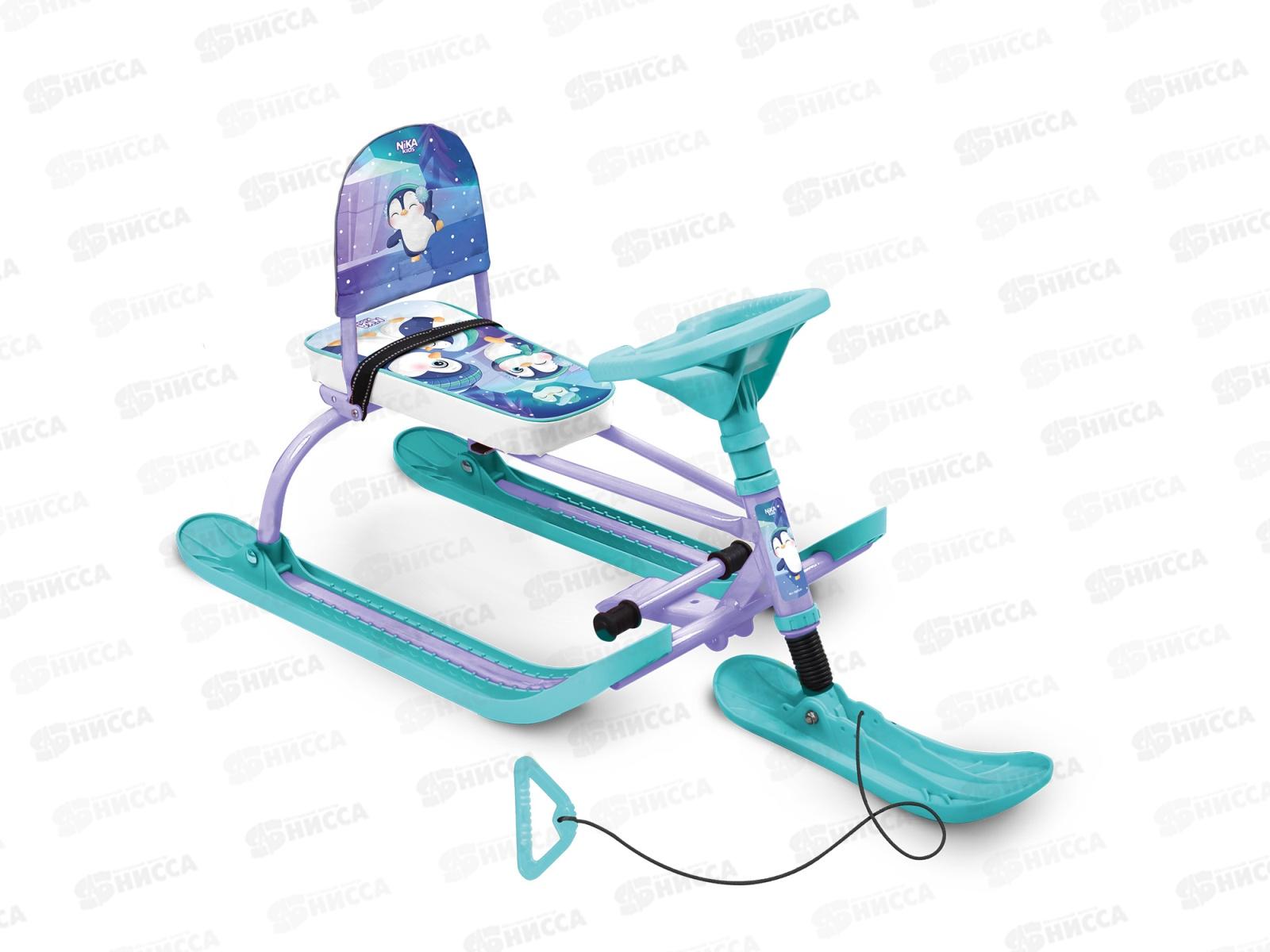 Снегокат &quotTWINY 1+&quot TW1+/П пингвинята бело-голубой