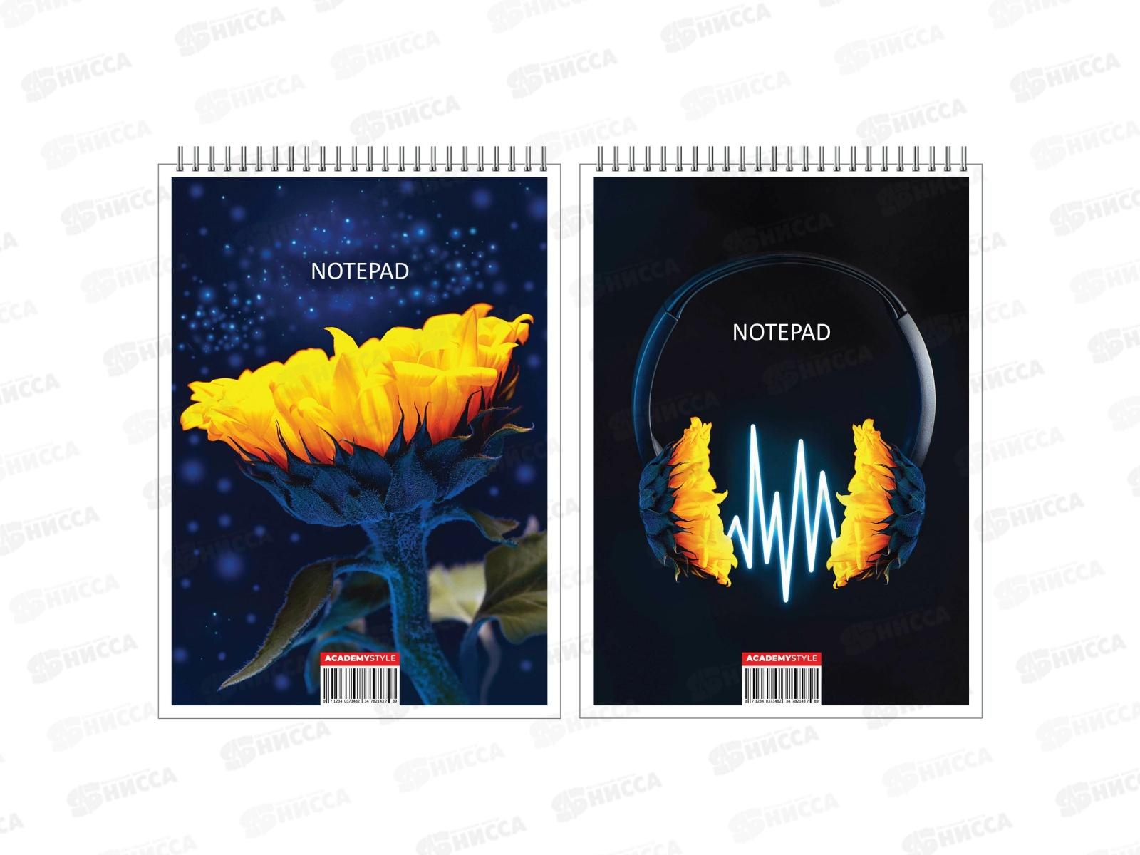 блокнот 60л кл. АКАД Подсолнухи, EAC-13741/2