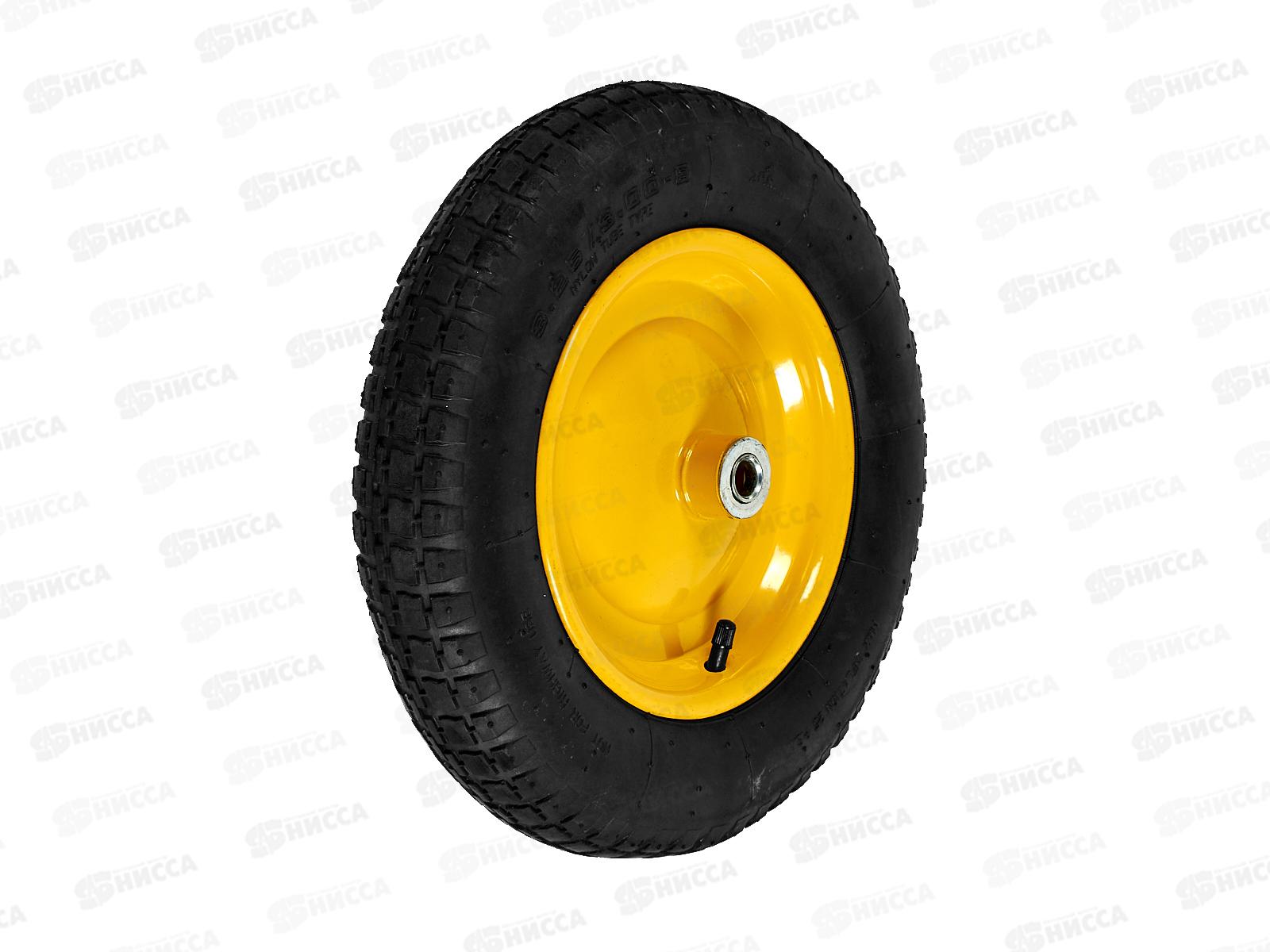 Колесо для тачки садовой PR2400 (13&quotх 3,25-8 20/90мм) диск сварной, зеленый *5