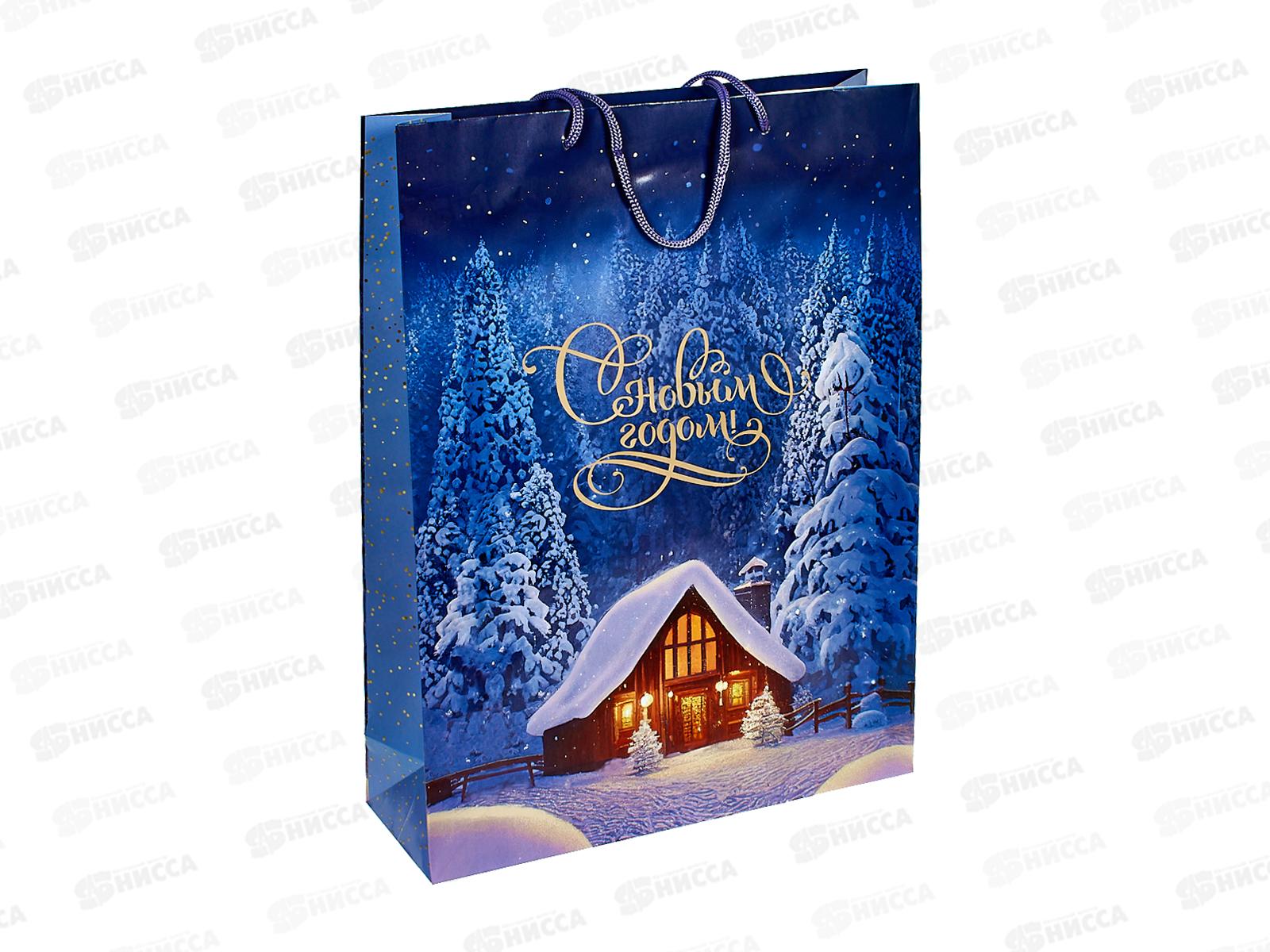 Пакет подарочный MI 32,4х44,5х10,2см (XL) Зимний свет ПКП-6702 *12