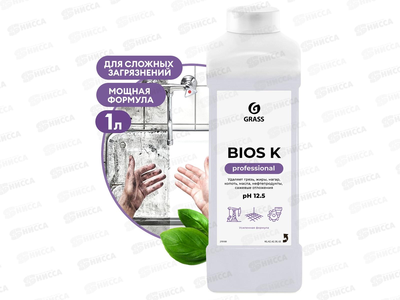 Bios K моющее средство, для сложных загрязнений, 1л  *12  270100