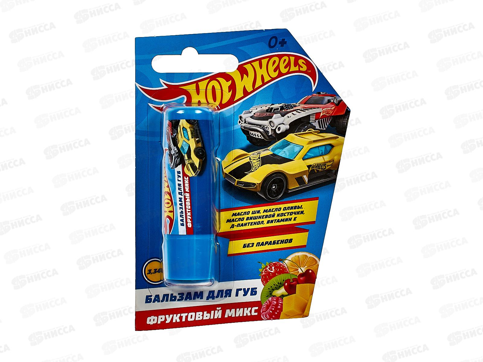 Умка Заботливая мама Бальзам для губ Хот Вилс фруктовый микс 3,34г 116128-HW *56