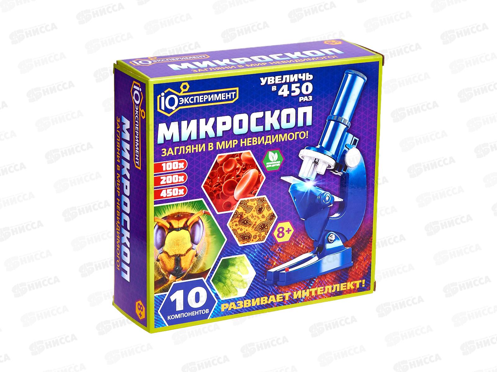 Микроскоп &quotIQ эксперементы" А384516В-R, 10 компон. "Играем вместе"