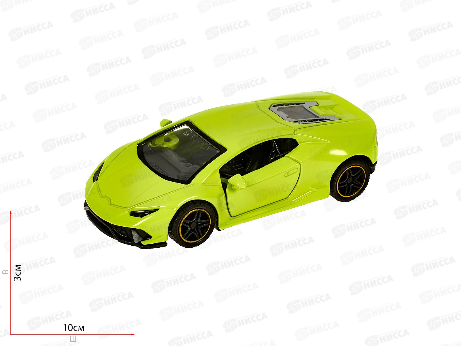 Машина &quotТЕХНОПАРК&quot металлическая Спорткар 10,5см, инерционная 2208С0358-R, 380649