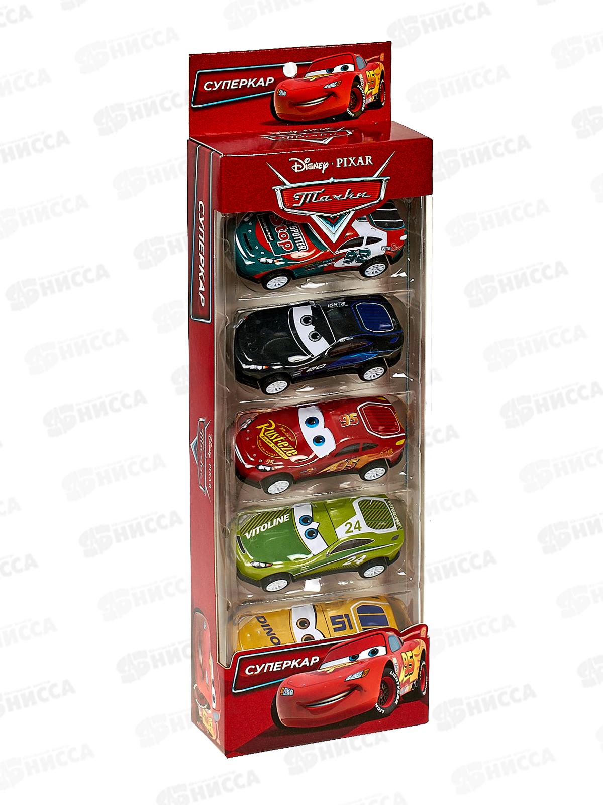 Машина "ТЕХНОПАРК" металлическая тачки набор 7,5см, 5шт, RR-SET-0047-R,378950