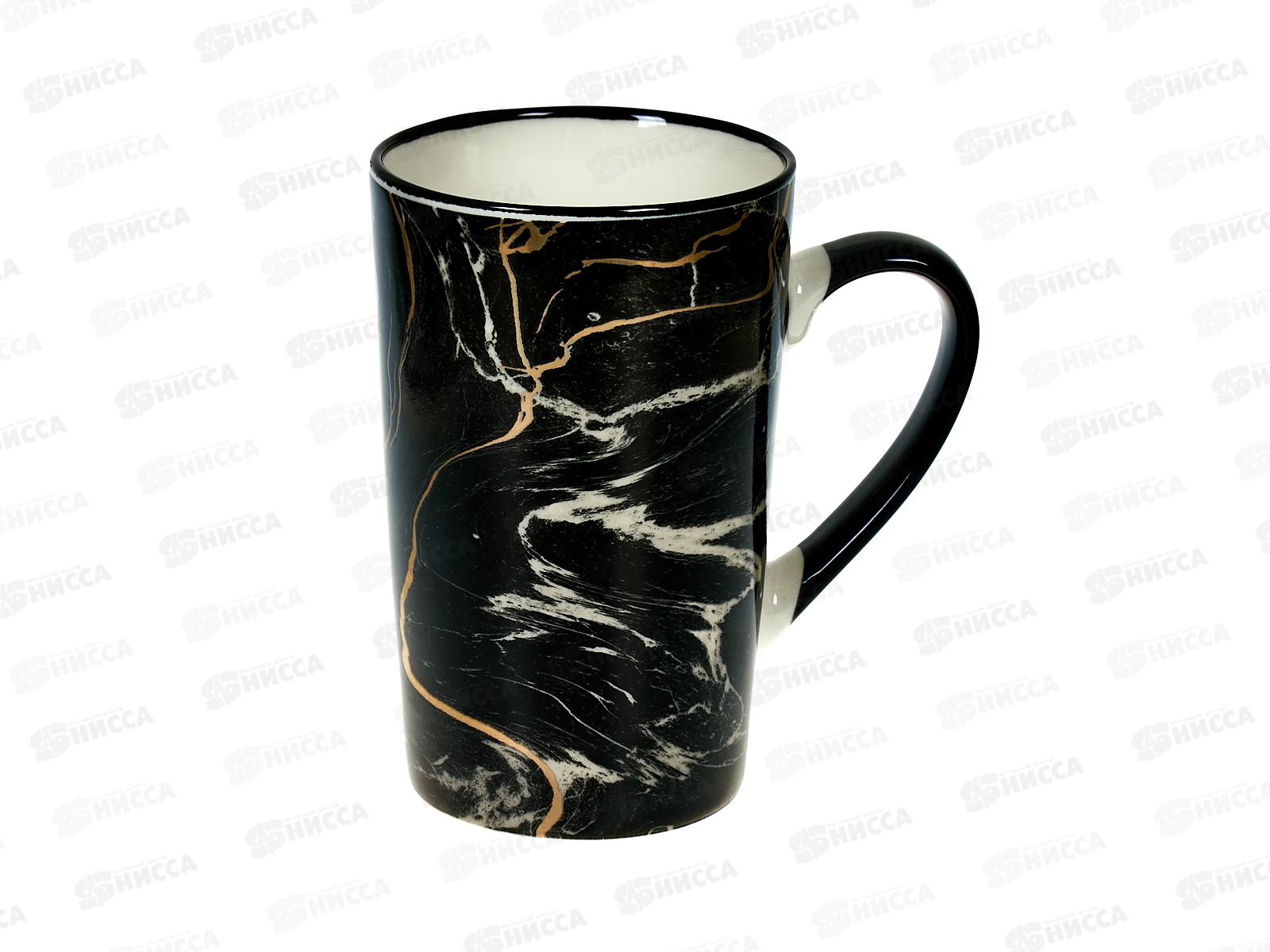 Кружка "Мрамор" v=380мл (фарфор), 1360047-1  *12