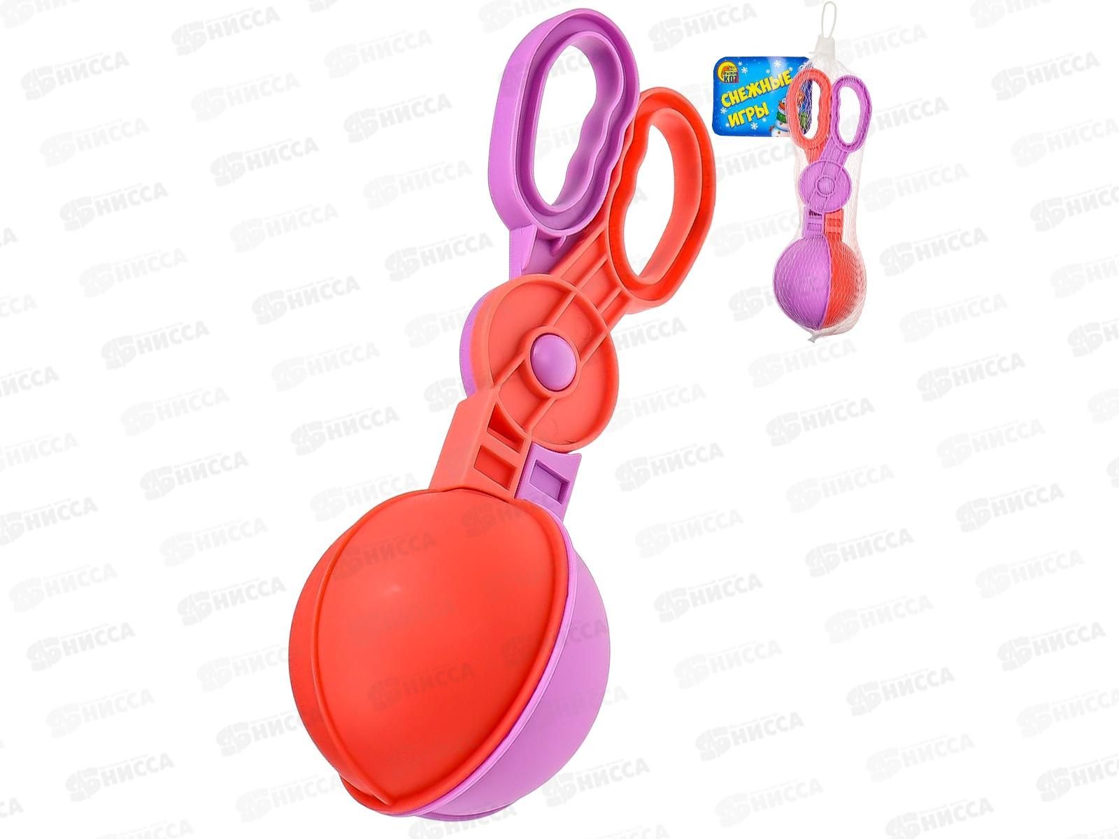 Форма для снега (снежколеп) 21,5*8см, цвет микс, СЛ-5607 в сетке  *180