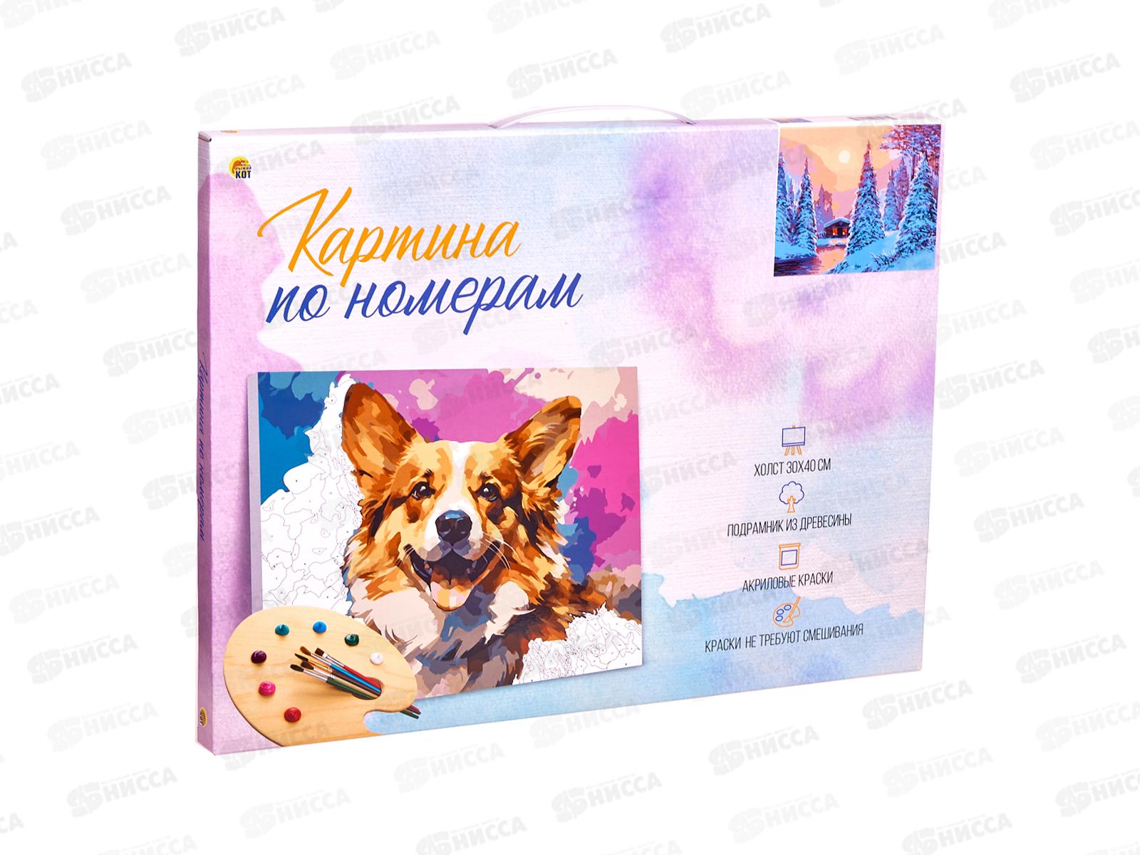 Холст с красками 30х40см Высокие ели, Х-7567