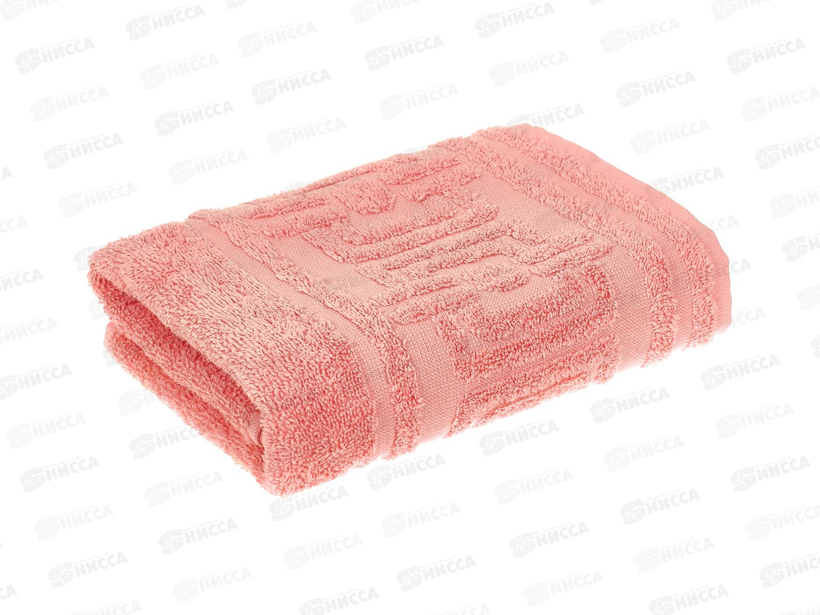 Полотенце махровое 50*90 ПЛ-2601-06355 с-1 Rhoder 14-1521 розовый