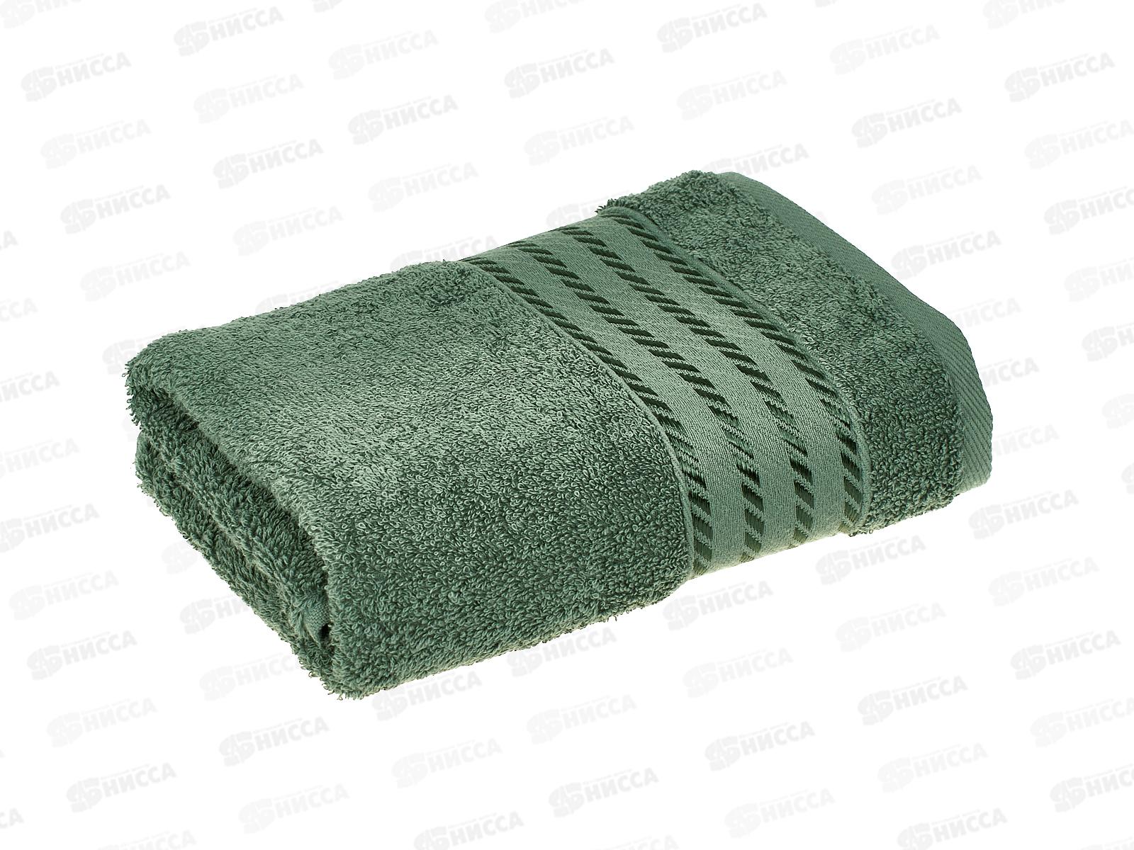 Полотенце махровое 50*90 ПЦ-2601-6350 Glimmer 16-5810 зеленый